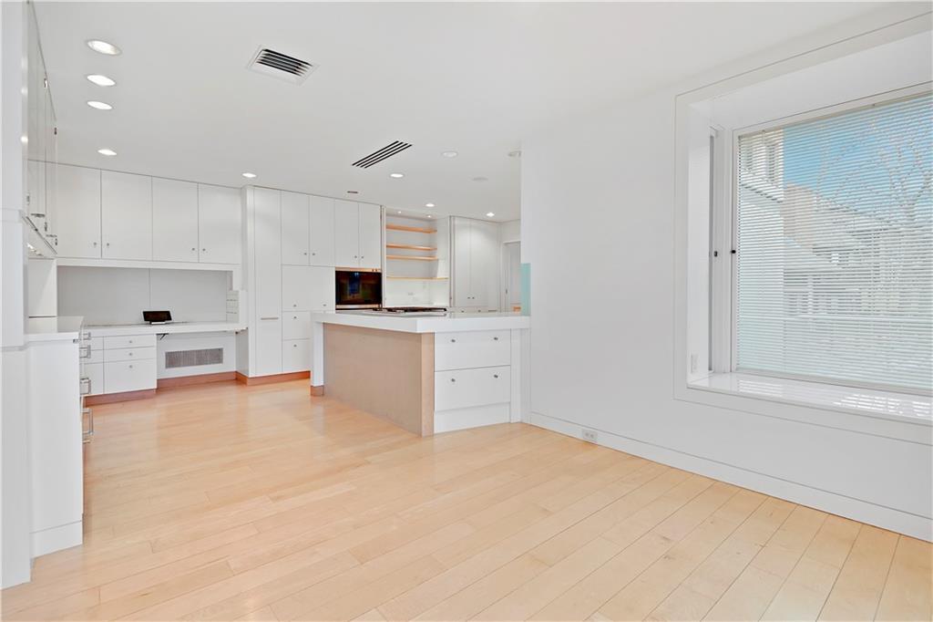 kitchen view before the remodel at weatherby lake in kcmo