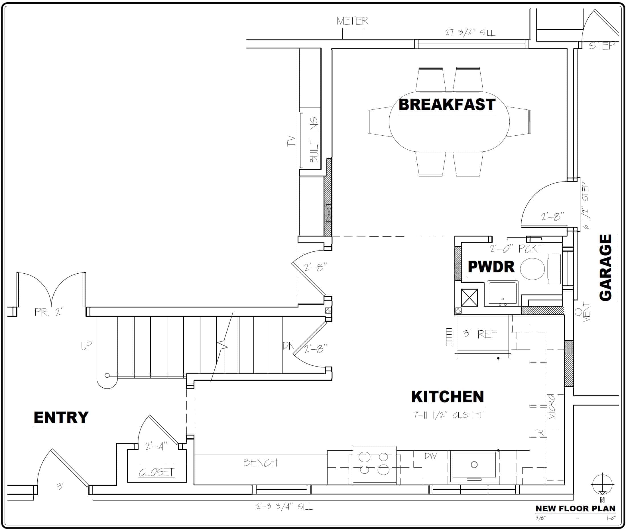 Brookside_kitchen_after_plan Floor plan of Brookside kitchen after