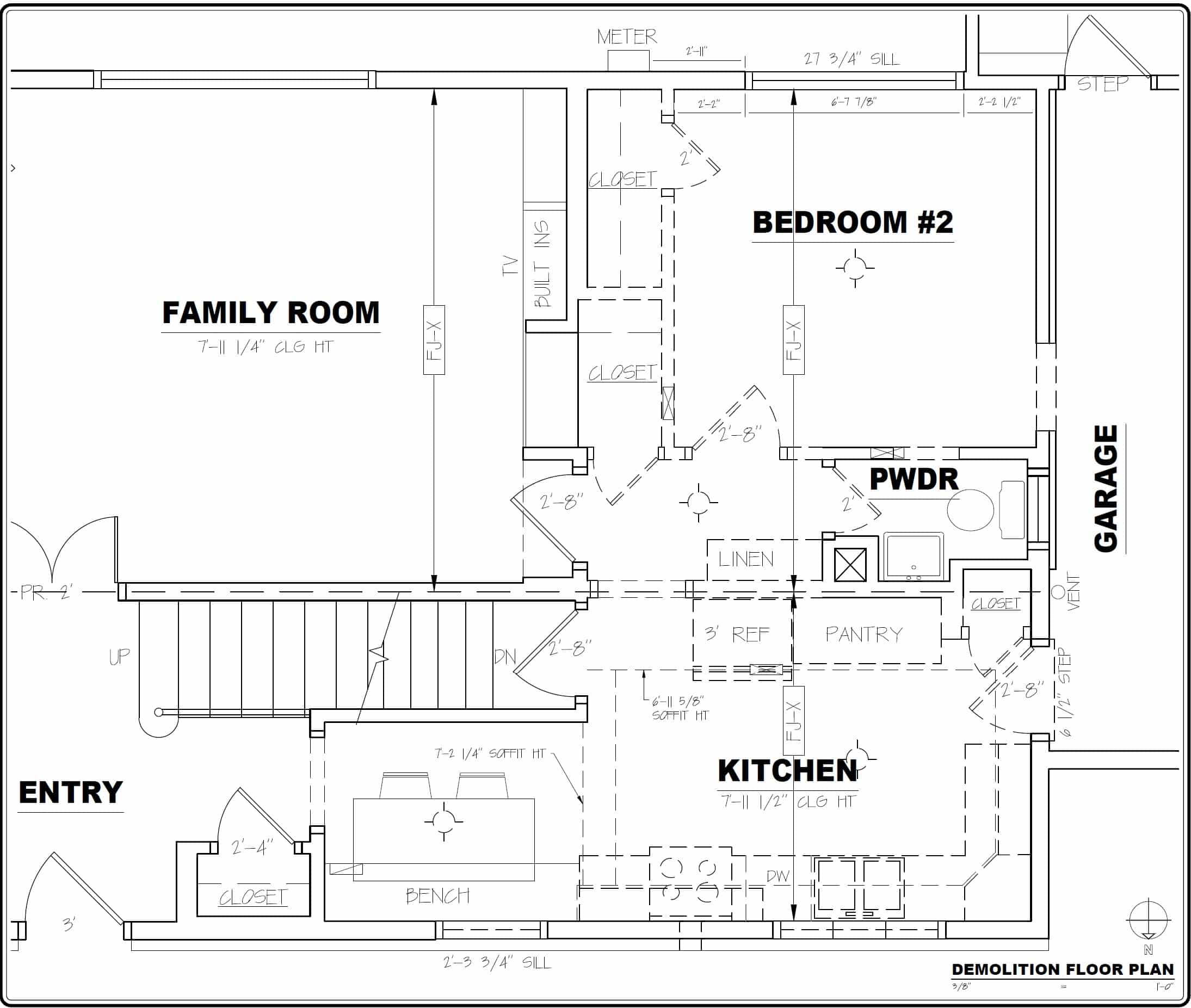 Brookside_kitchen_before_plan Floor plan of Brookside kitchen before