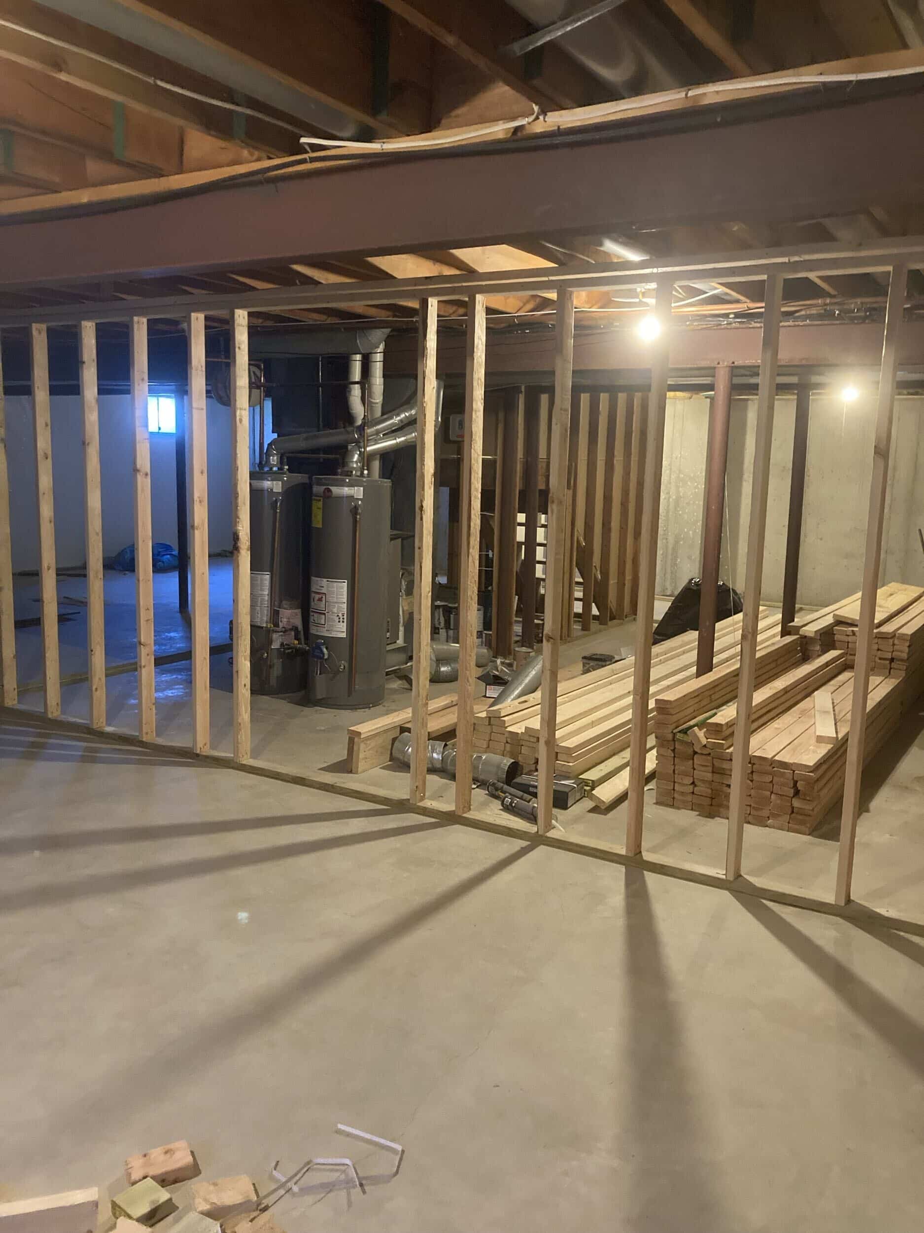 framing in basement remodel framing in basement remodel