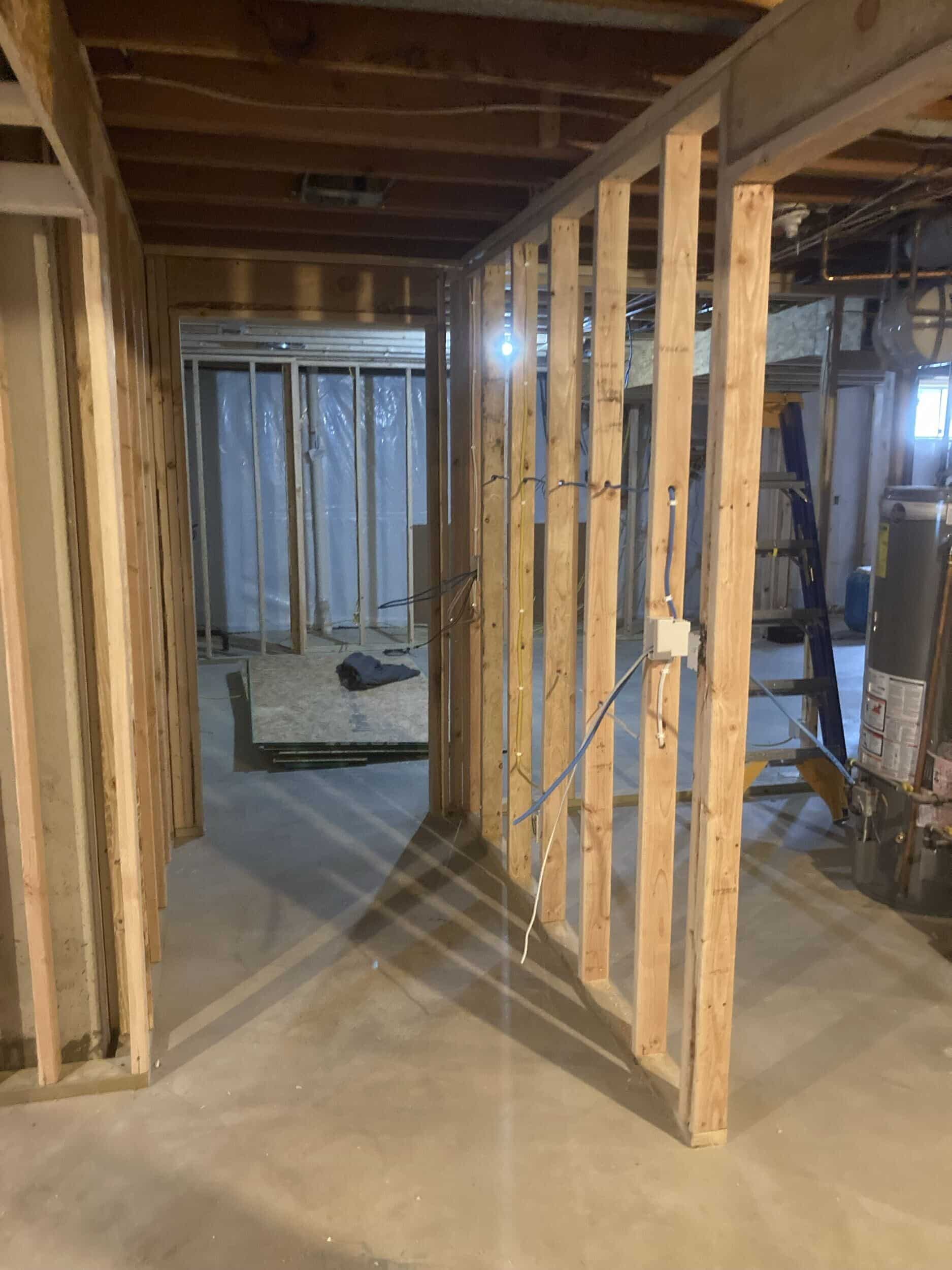 framing in basement remodel framing in basement remodel