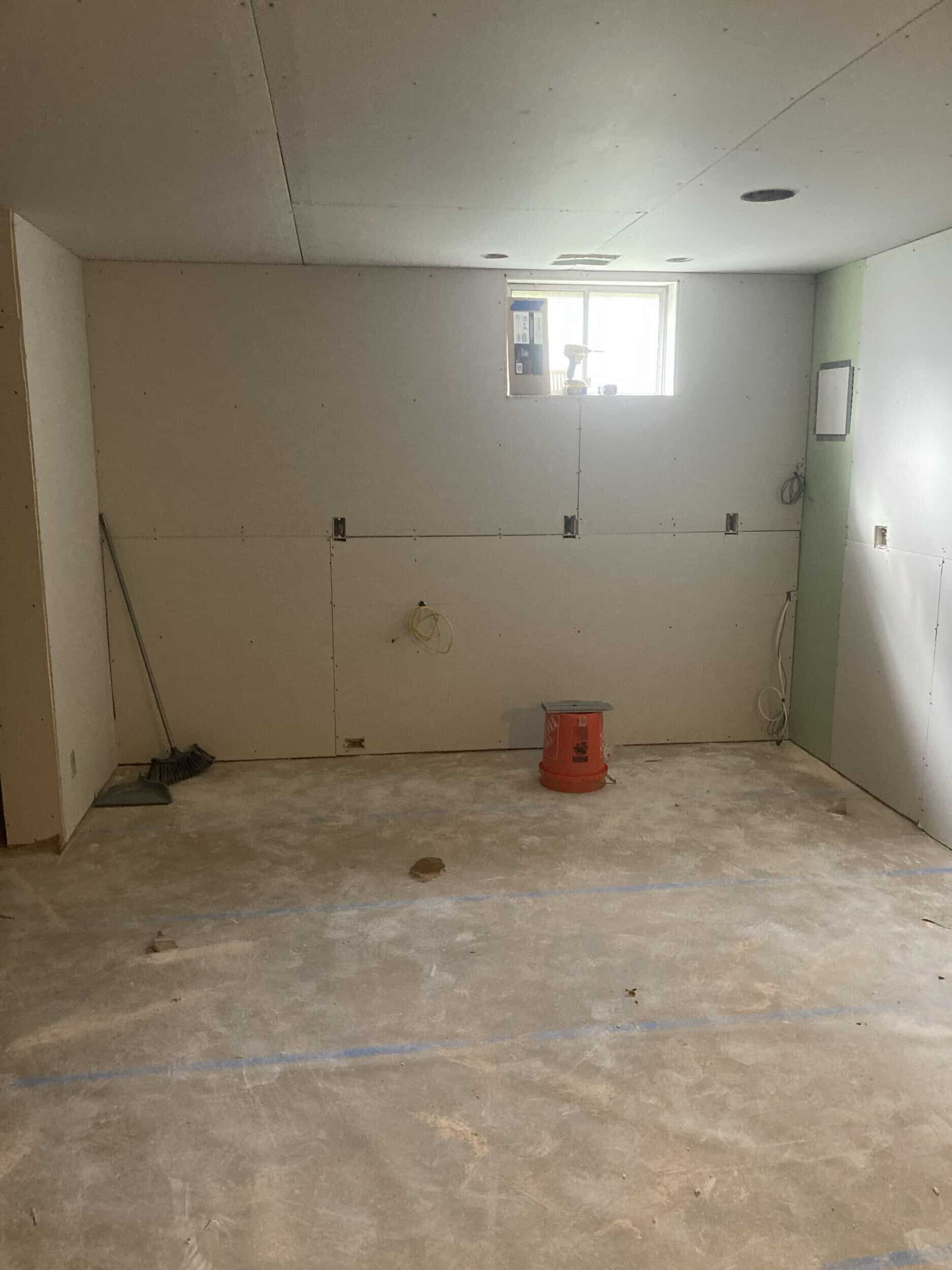 drywall after insulation in basement remodel drywall after insulation in basement remodel