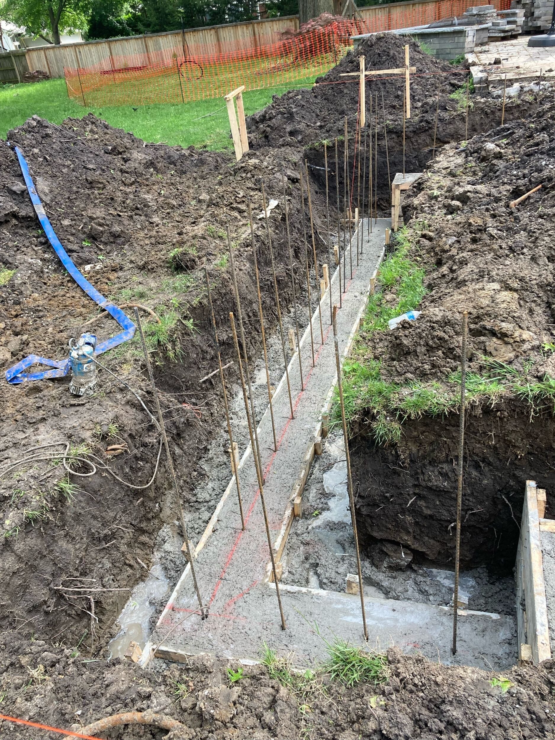 prep for stem walls prep for stem walls