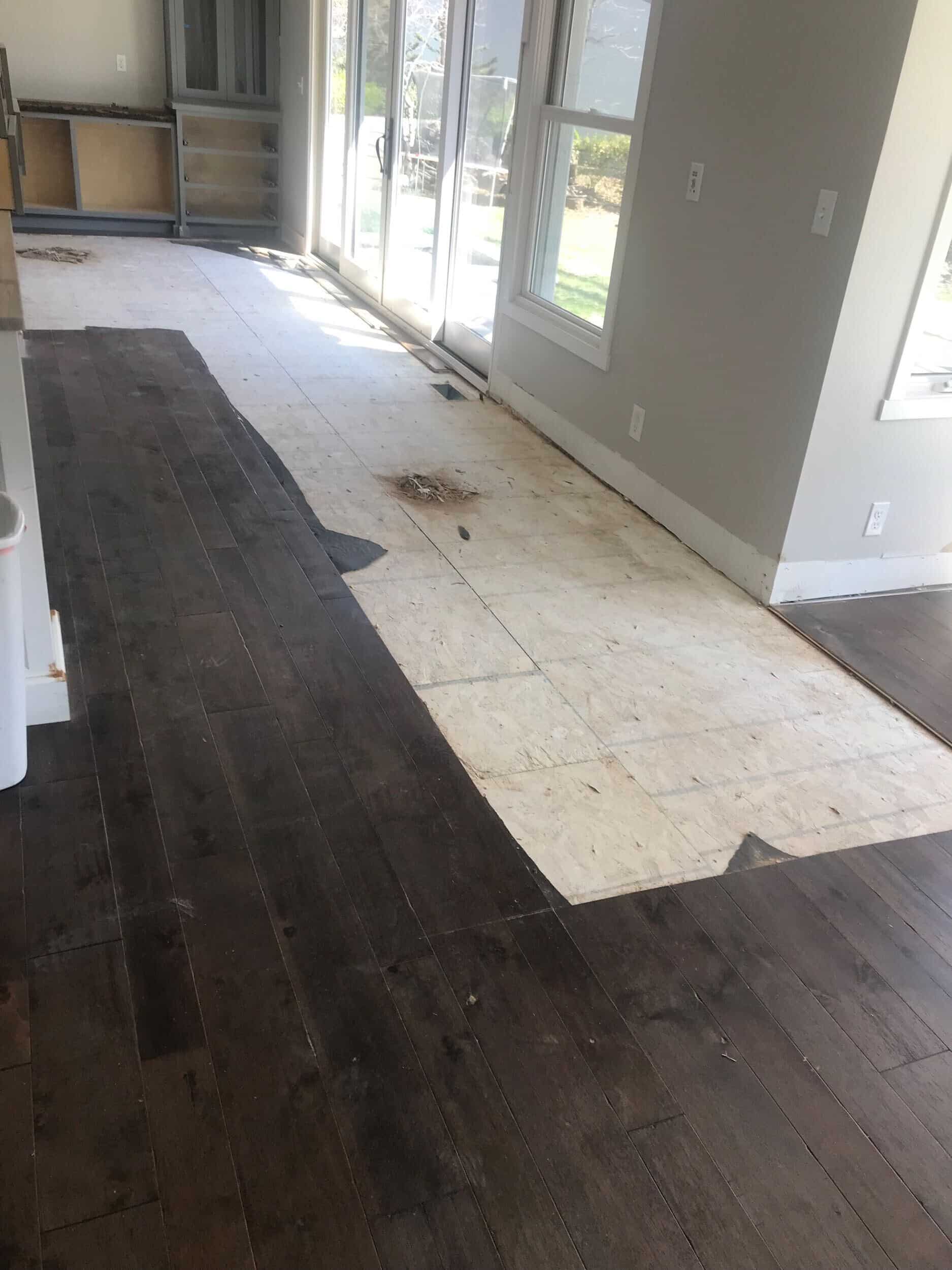 floor demo in Leawood remodel floor demo in Leawood remodel