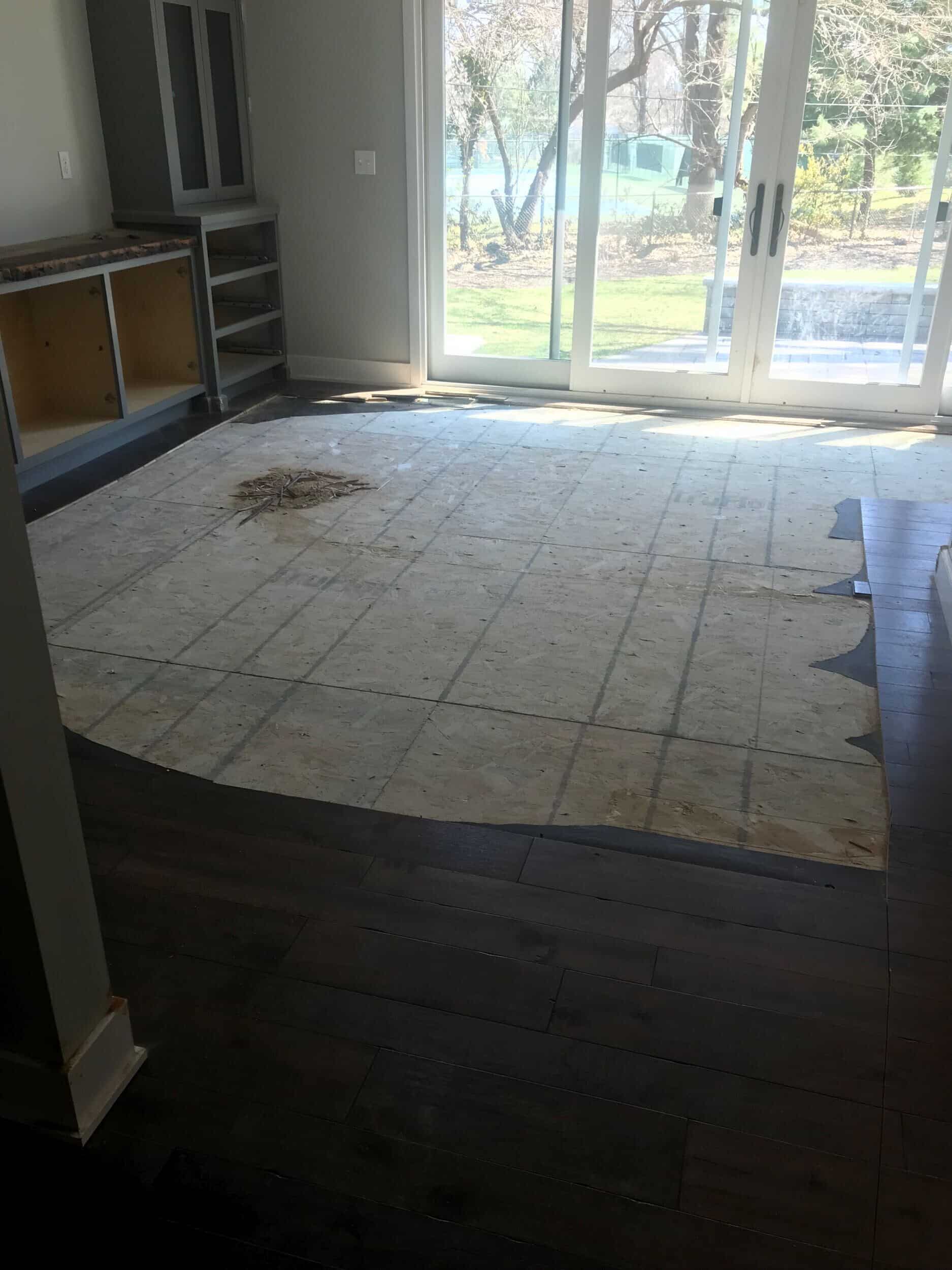 floor demo in Leawood remodel floor demo in Leawood remodel