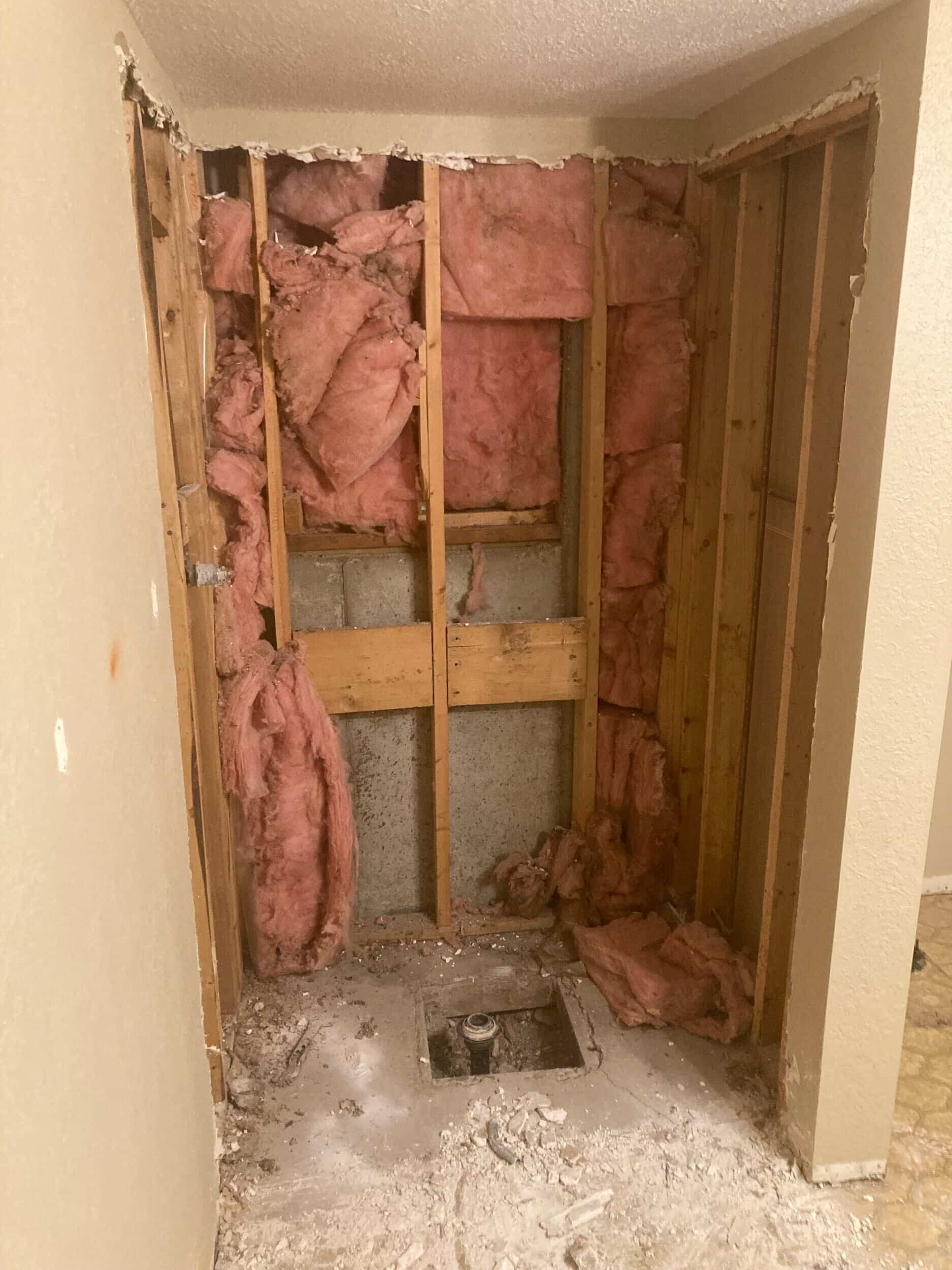 bathroom demo in Lake of the Ozarks remodel