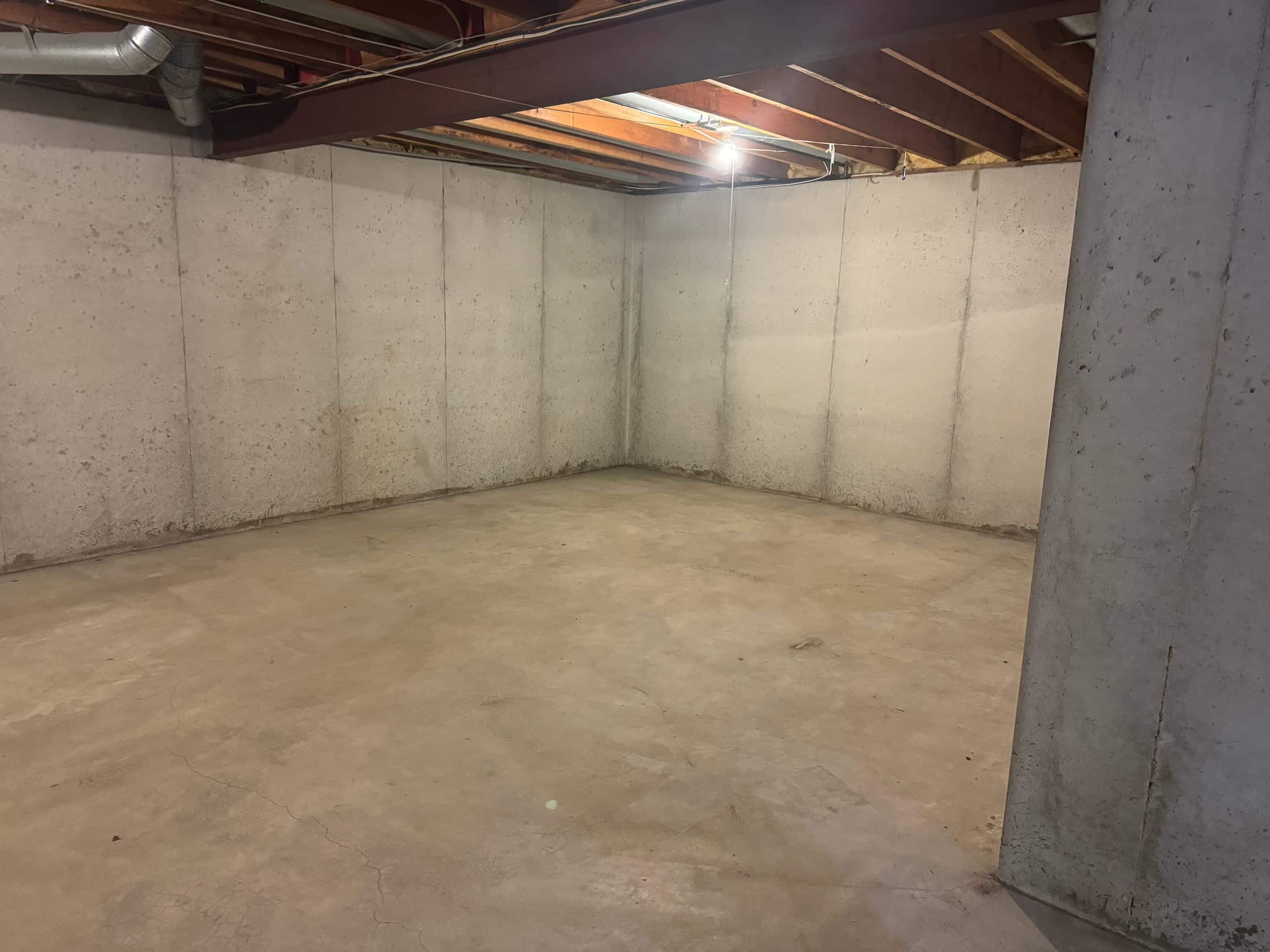 unfinished basement before the remodel in leawood unfinished basement before the remodel in leawood