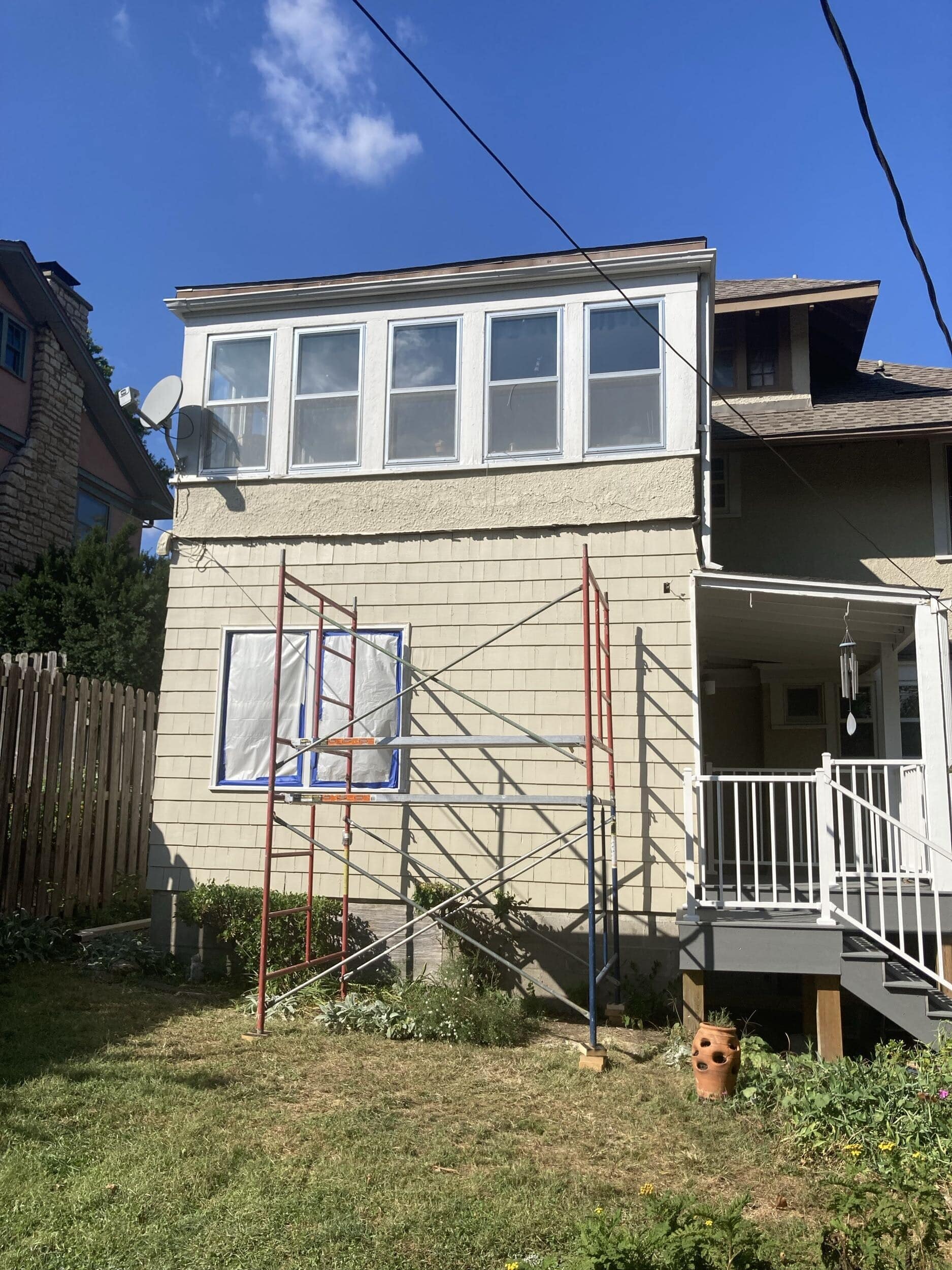 exterior house paint after wood rot repair in Kansas City