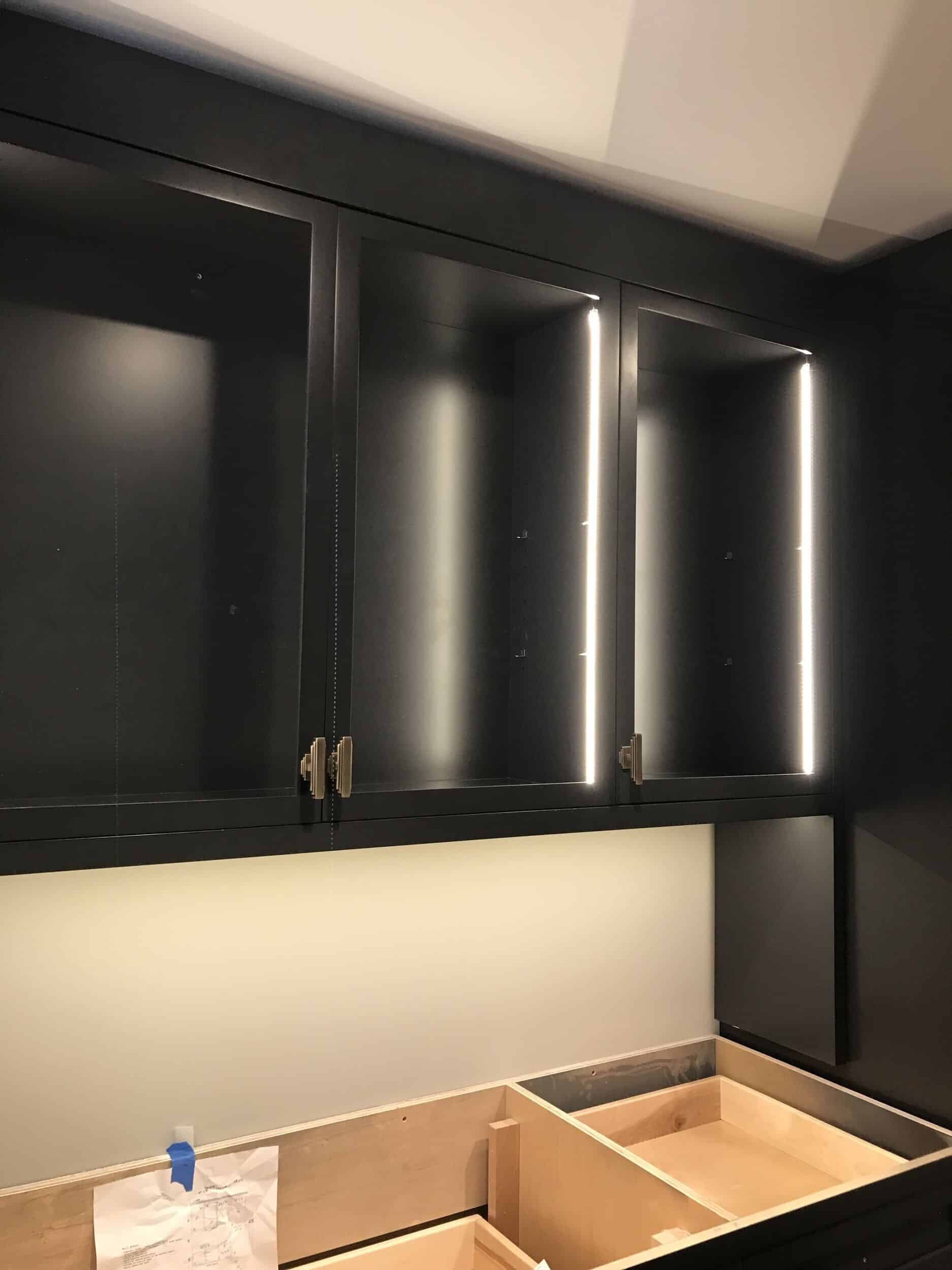 butler's pantry lights in custom cabinetry butler's pantry lights in custom cabinetry