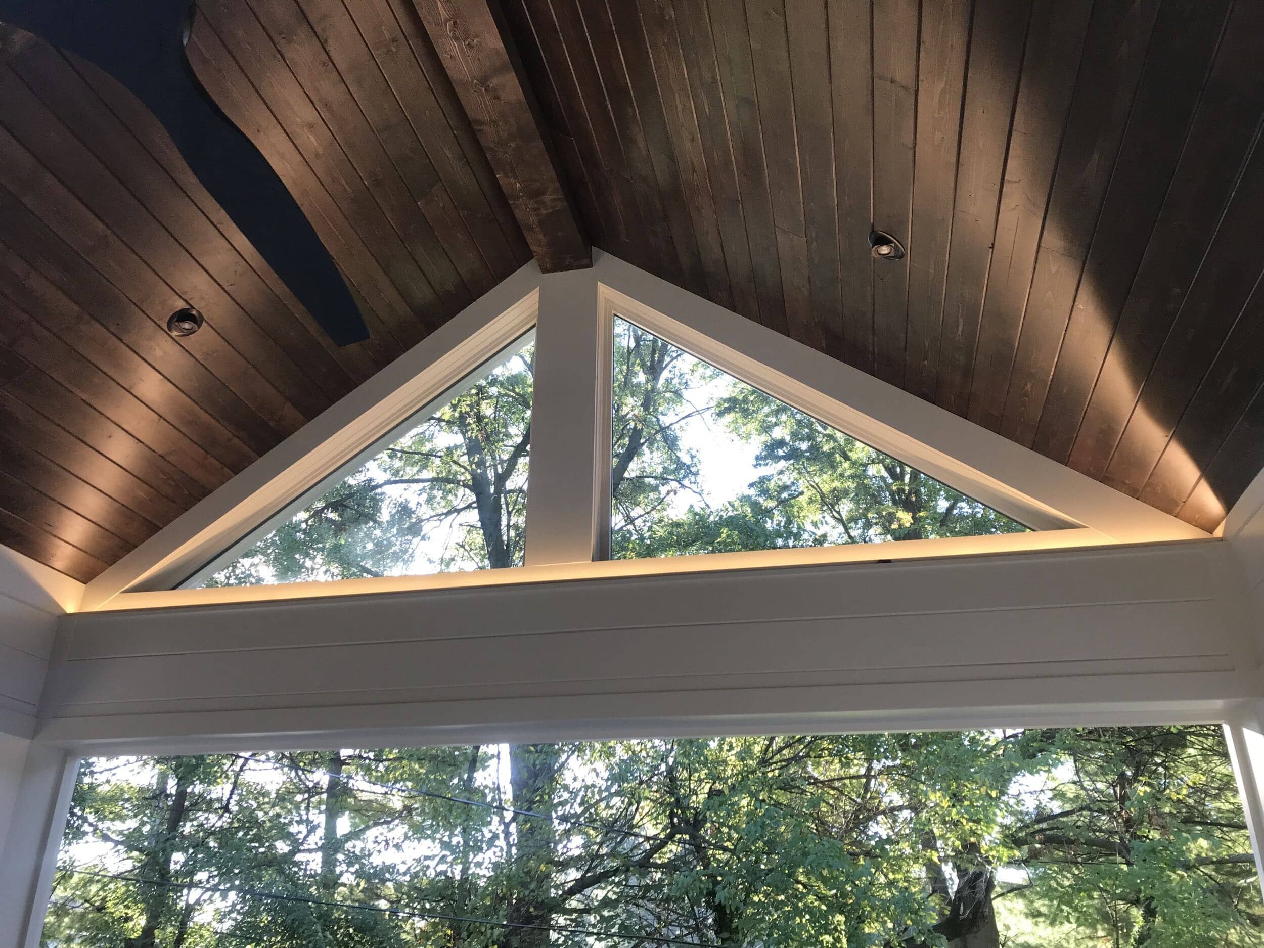 ceiling and lights in porch addition remodeling project in Leawood KS ceiling and lights in porch addition remodeling project in Leawood KS