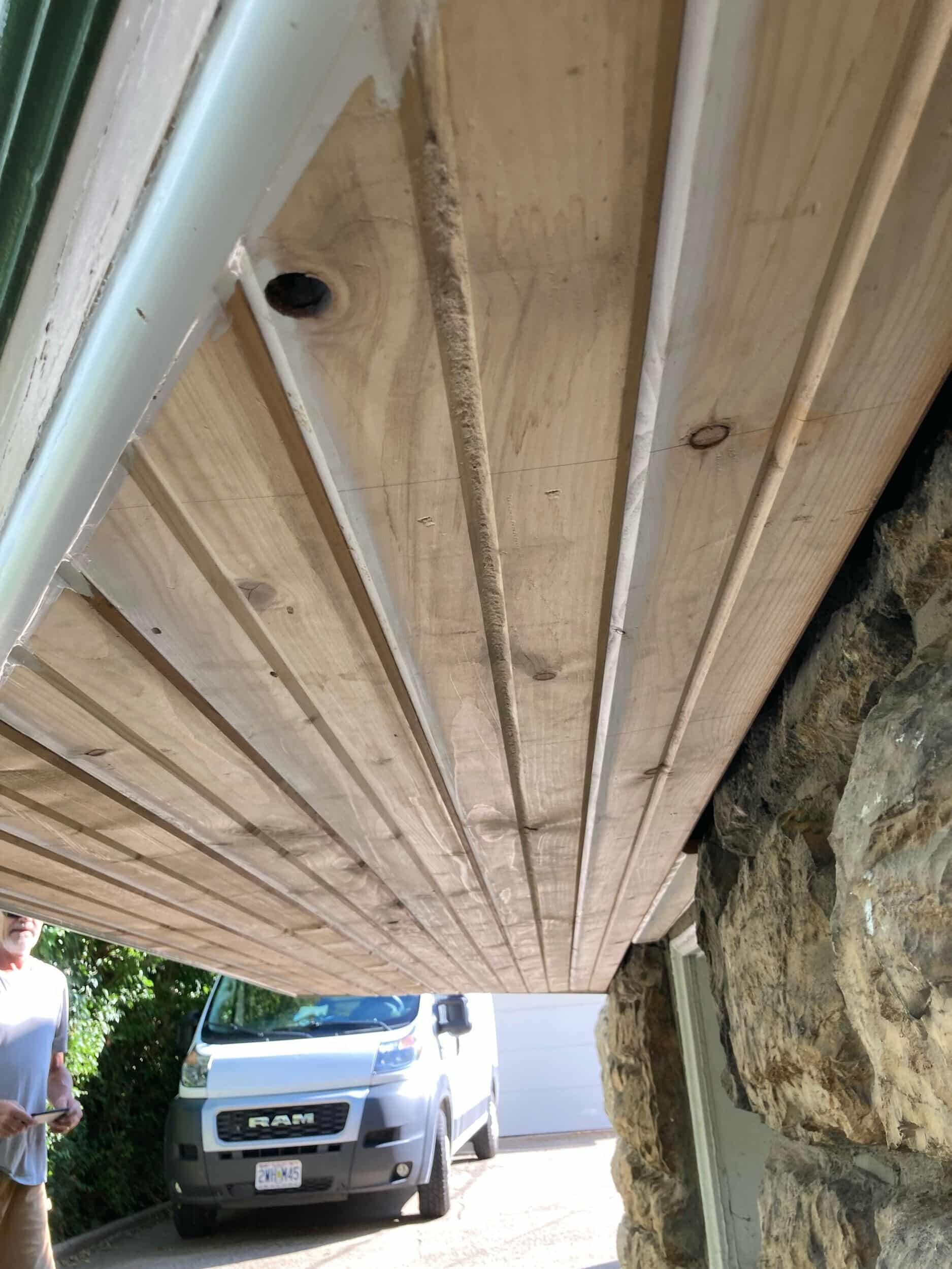 replaced boards in wood rot repair