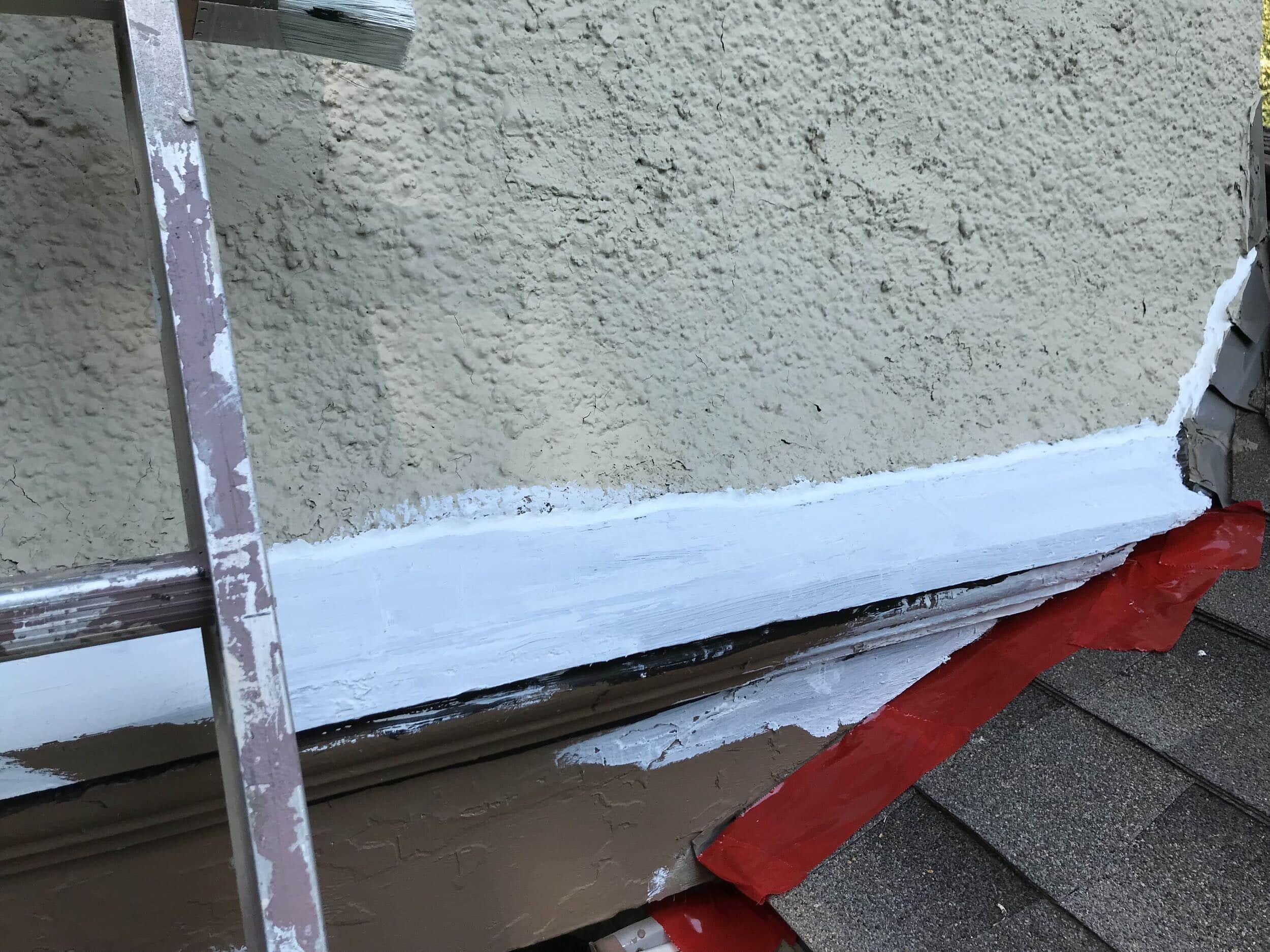 primer on top of sealed wood rot