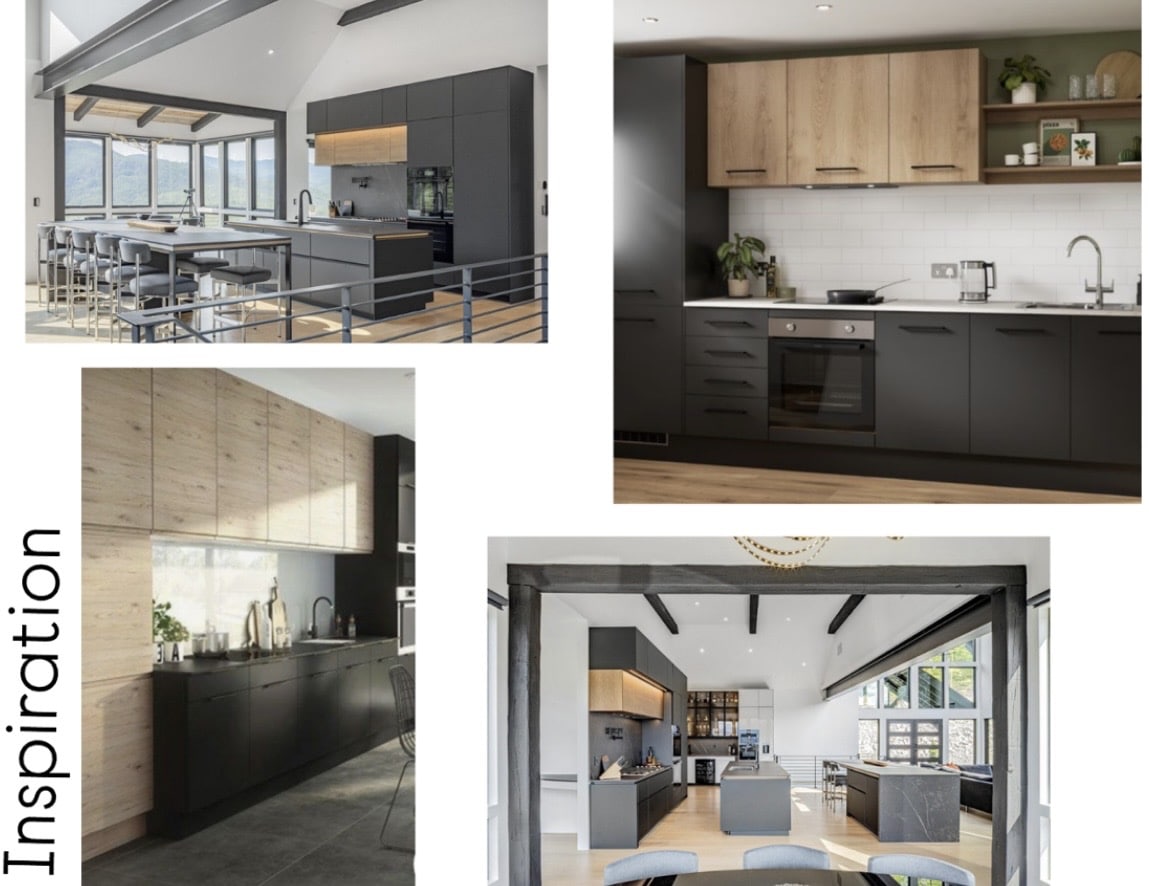 contemporary kitchen mood board and design inspiration