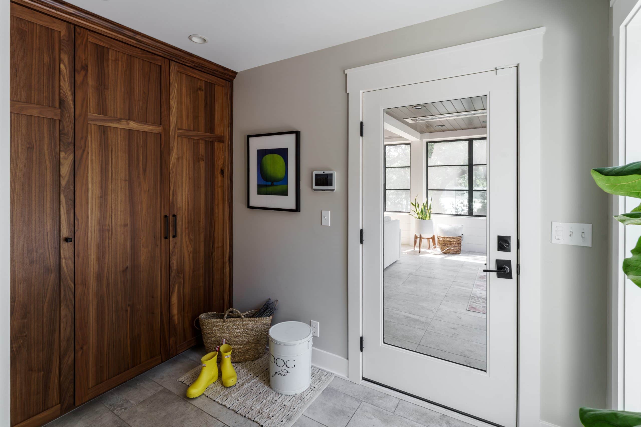 mudroom drop zone entry from garage into home mudroom drop zone entry from garage into home with stained wood built in storage