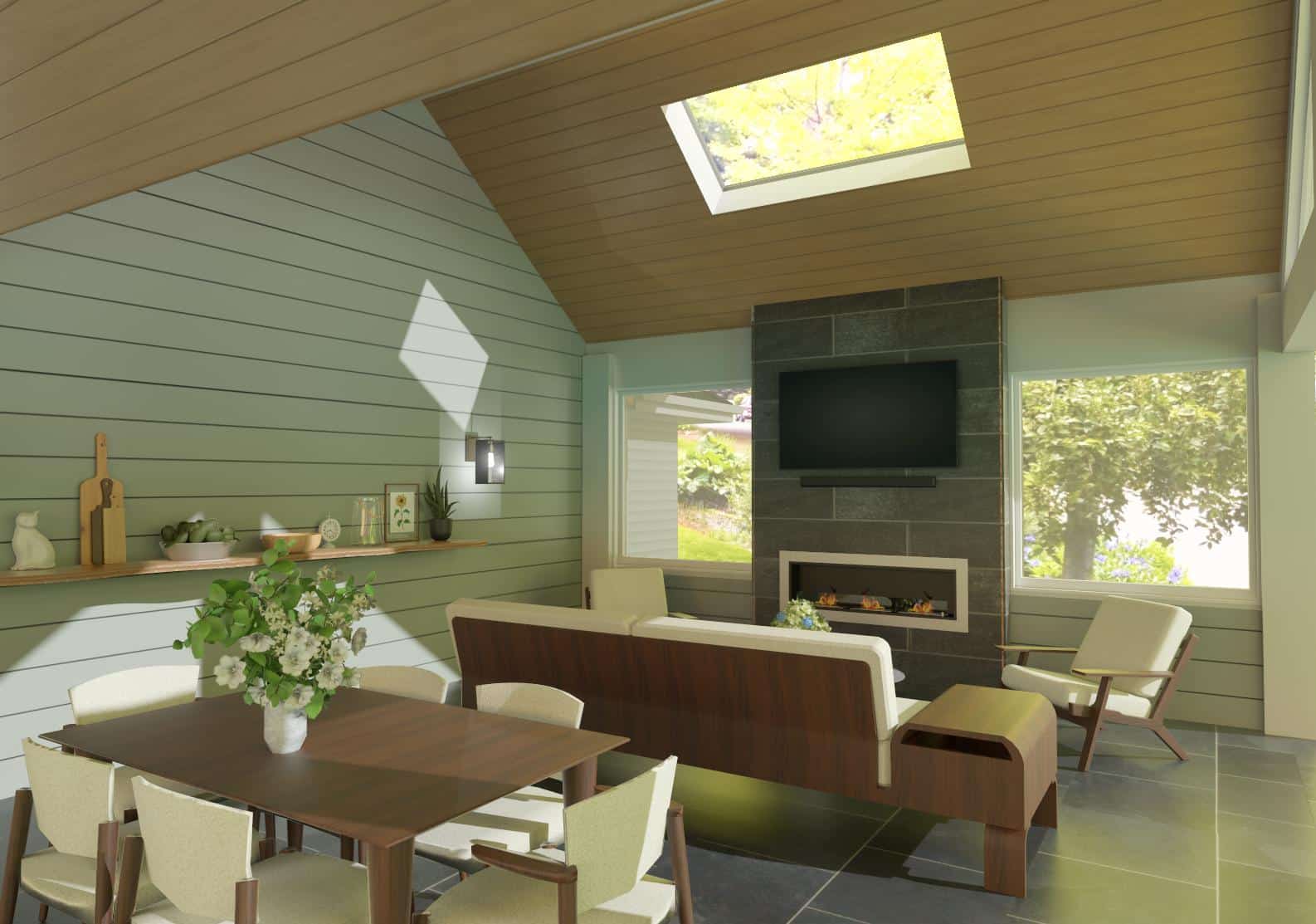 3d rendering of porch addition in Leawood 3d rendering of porch addition in Leawood