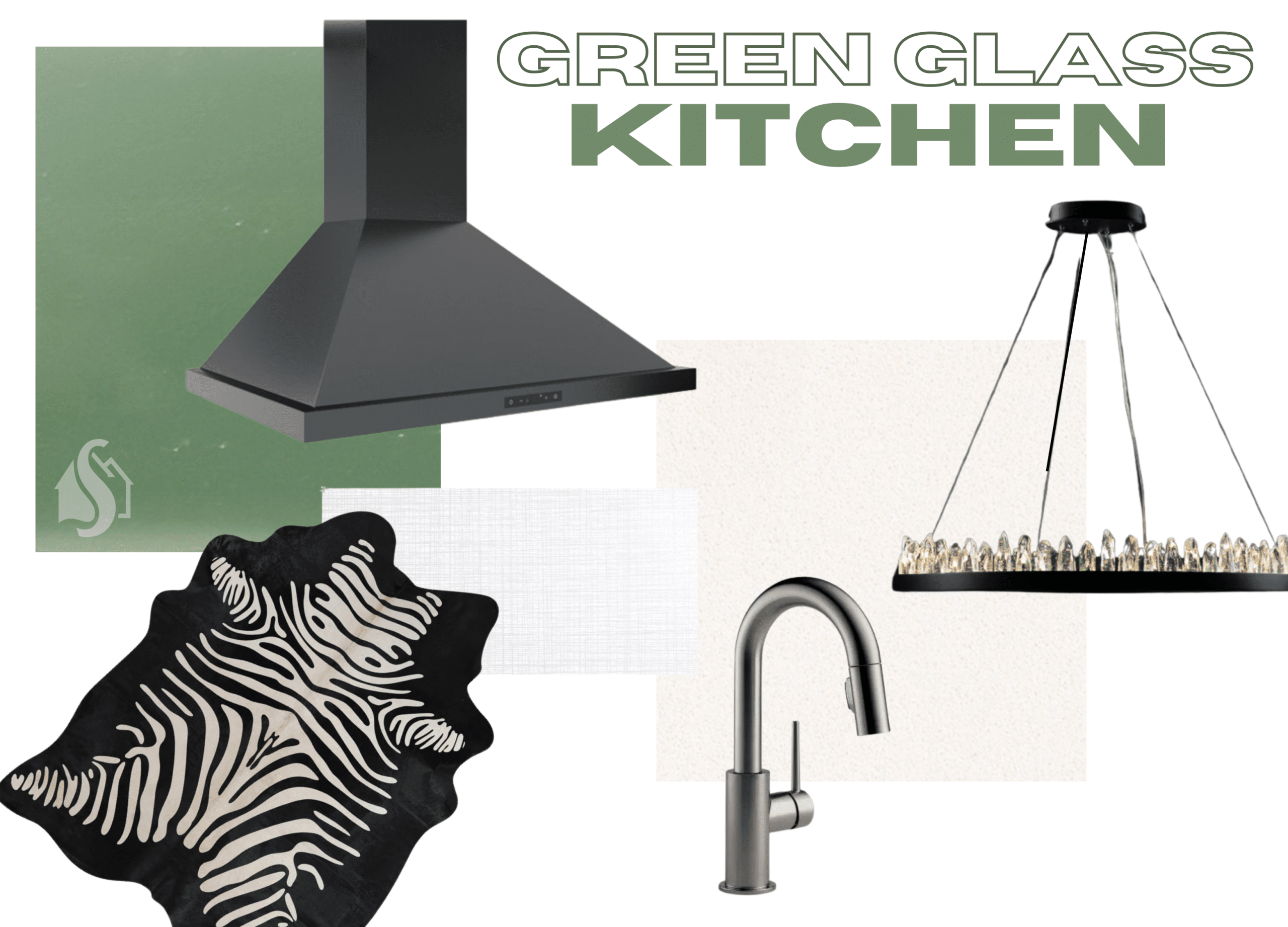 design selections mood board for remodeling project 