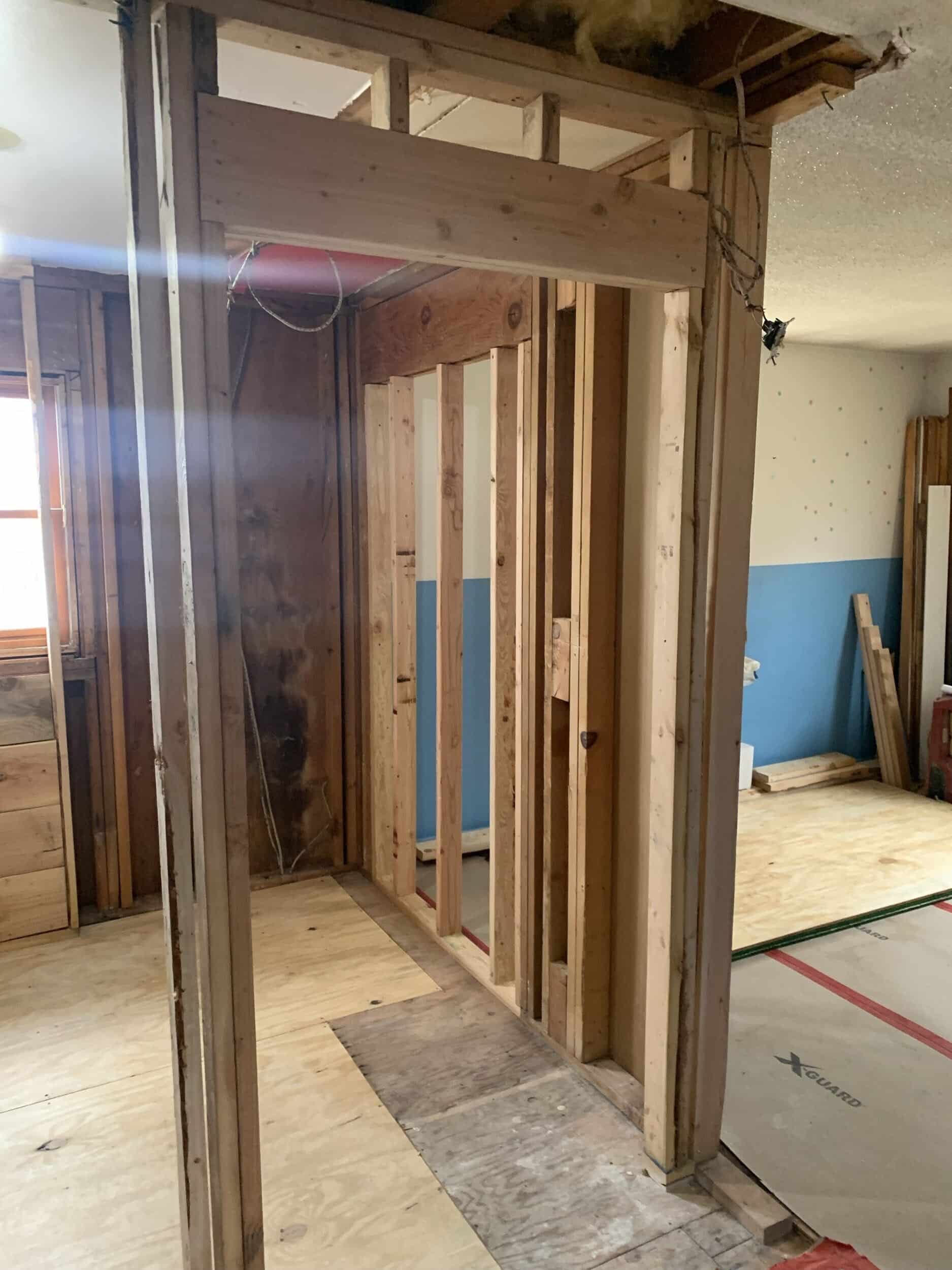 framing phase of construction