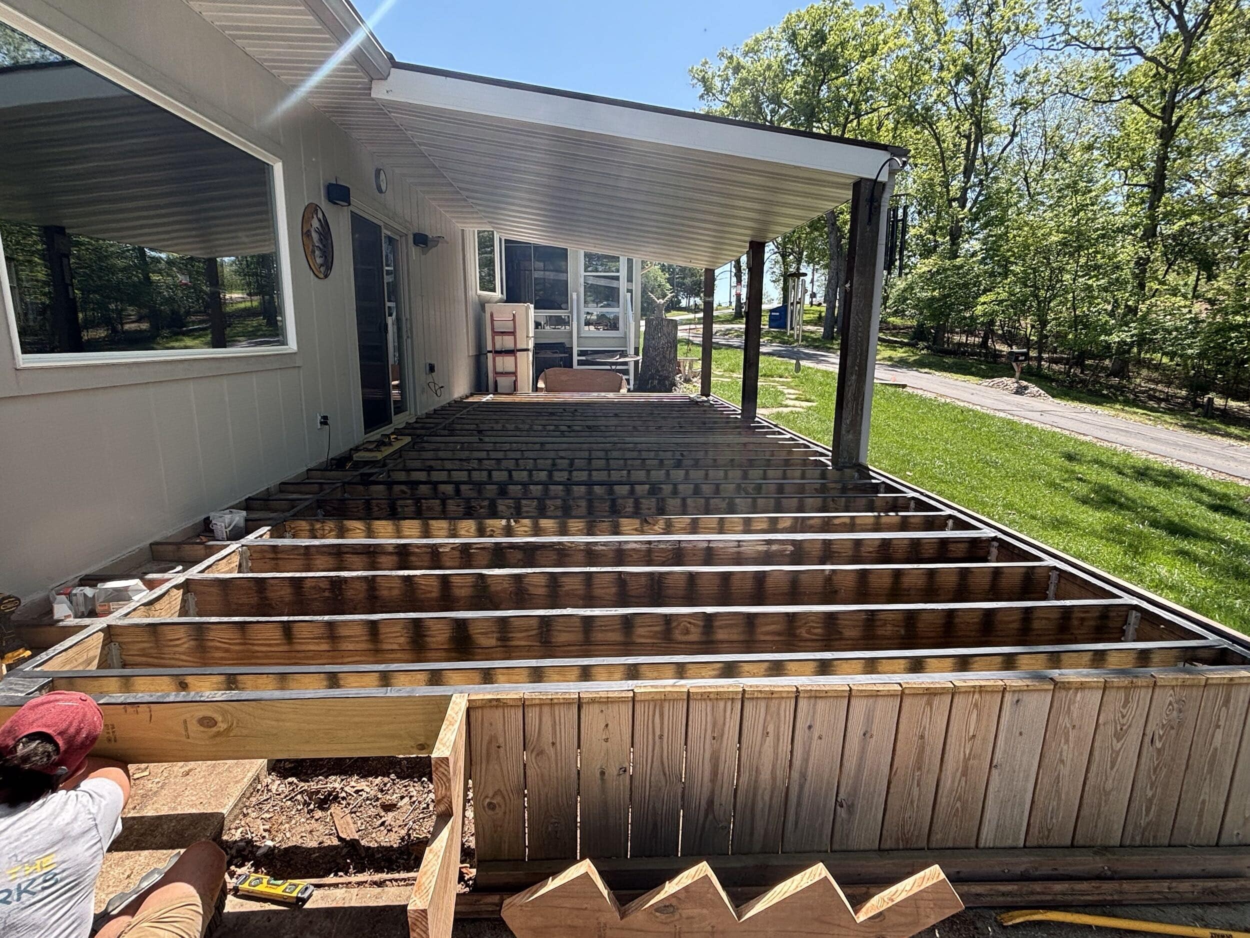 deck demo complete at Lake of the Ozarks handyman project deck demo complete at Lake of the Ozarks handyman project