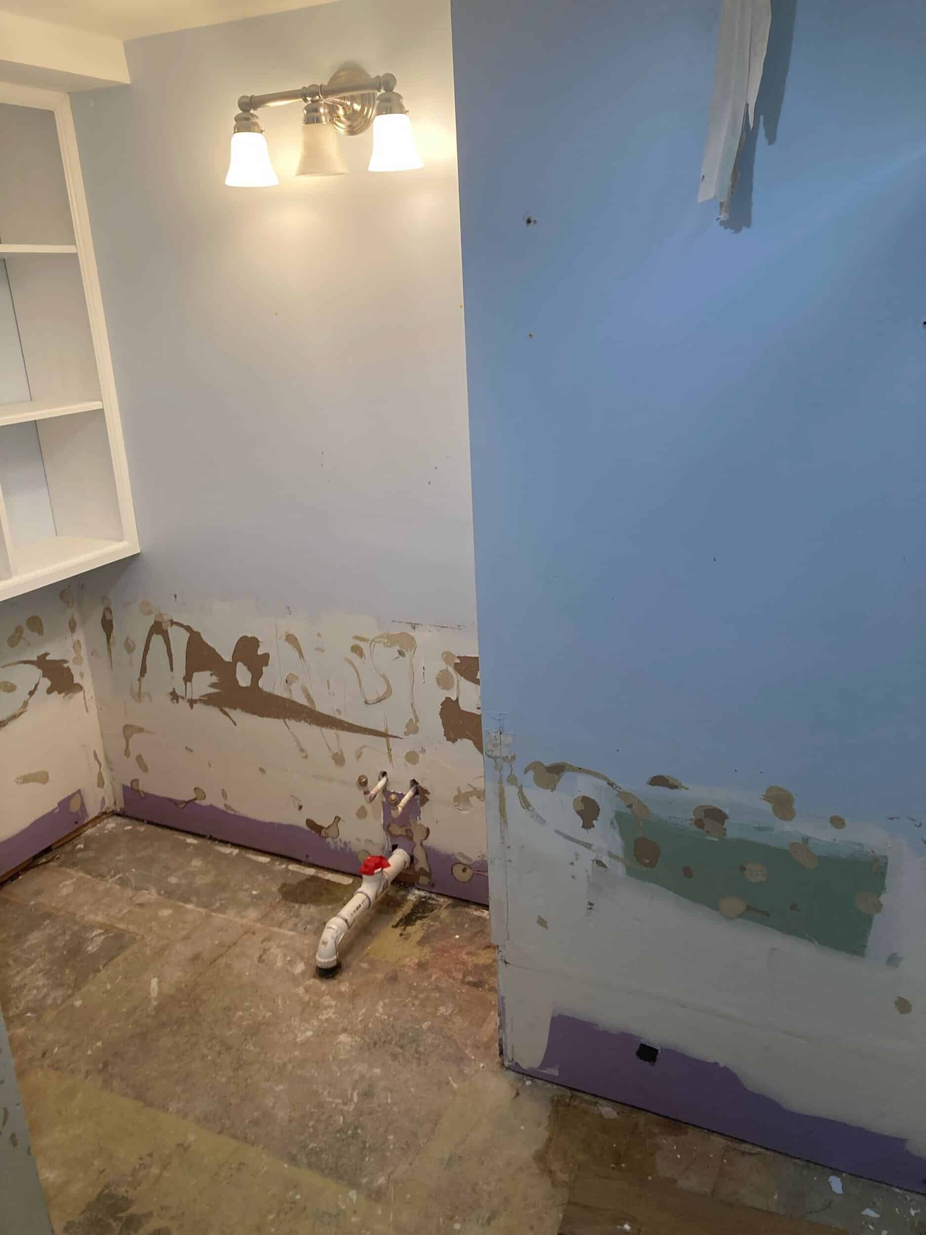 demo phase of Lake of the Ozarks handyman remodeling project