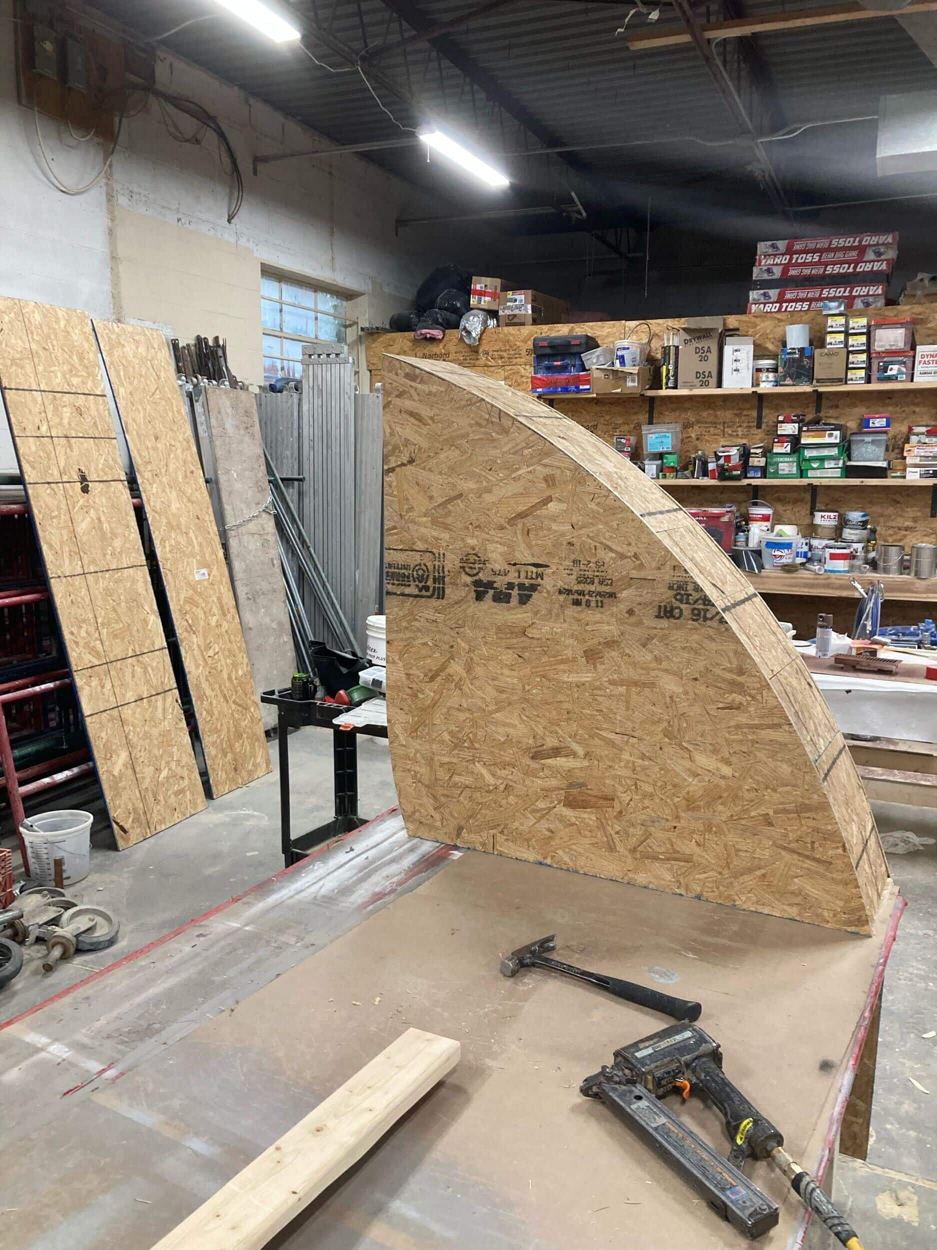 custom built wood arch support braces for laying brick arches custom built wood arch support braces for laying brick arches