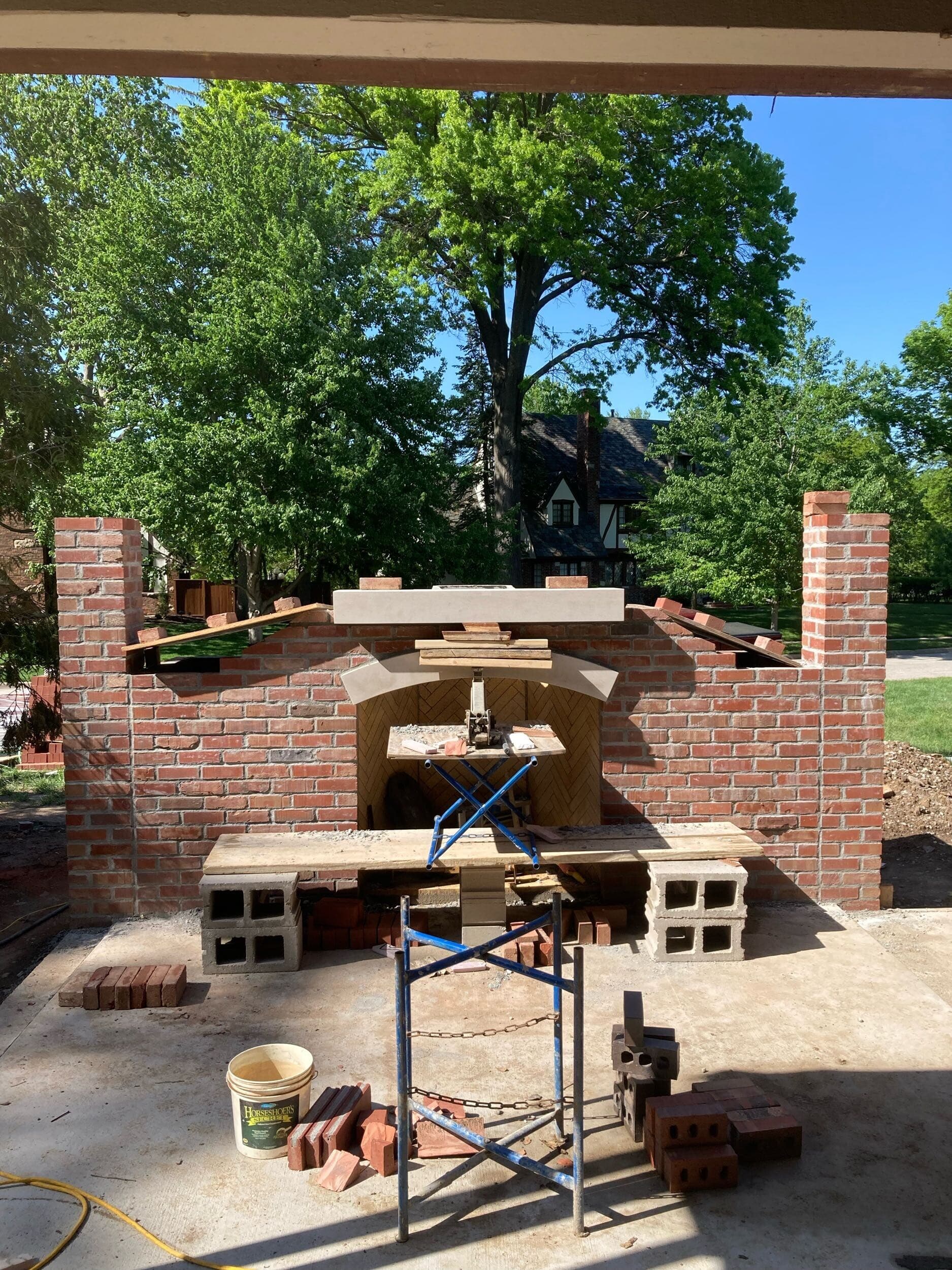 custom built wood arch support braces for laying brick arches custom built wood arch support braces for laying brick arches