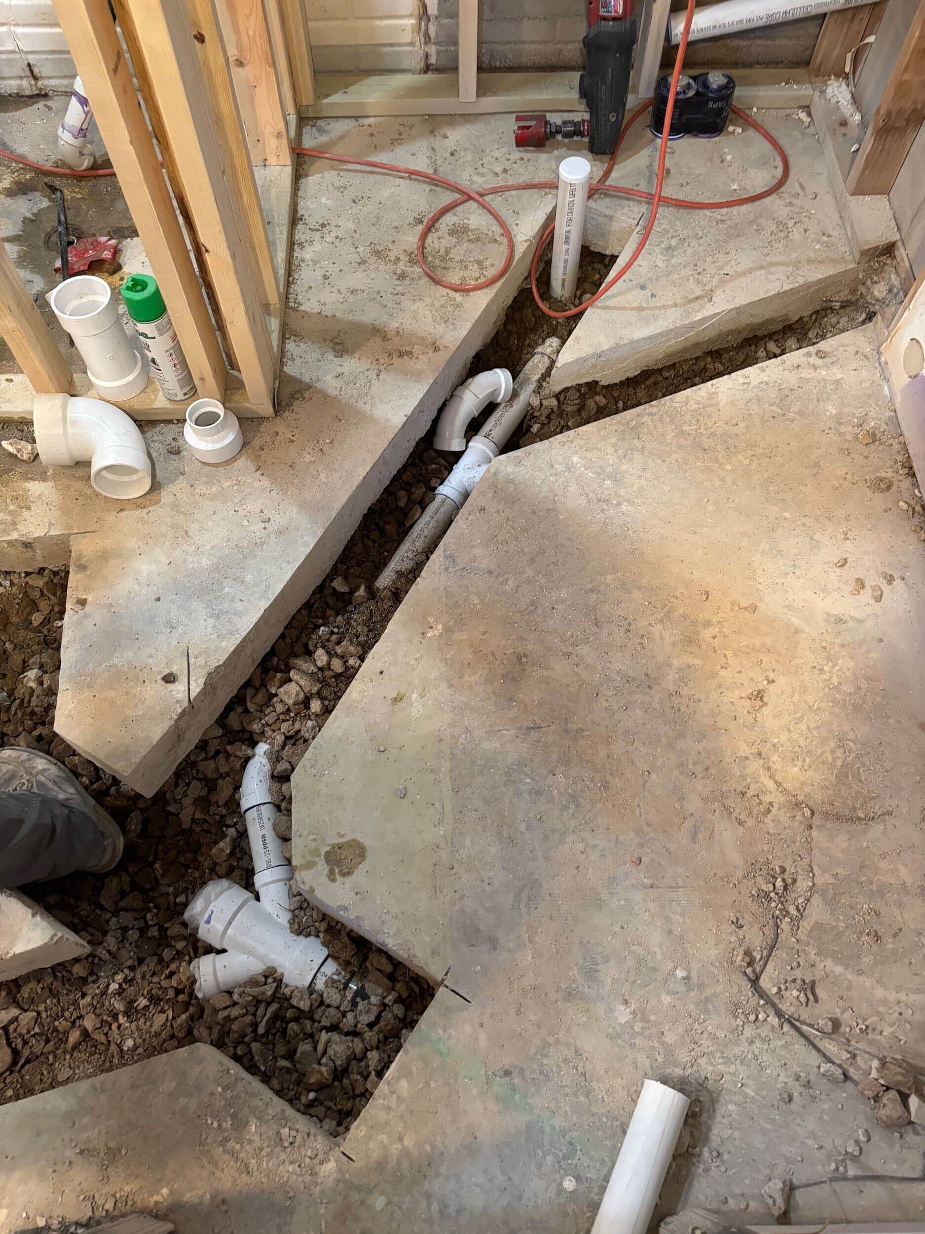 plumbing changes for bathroom remodel in Lake of the Ozarks