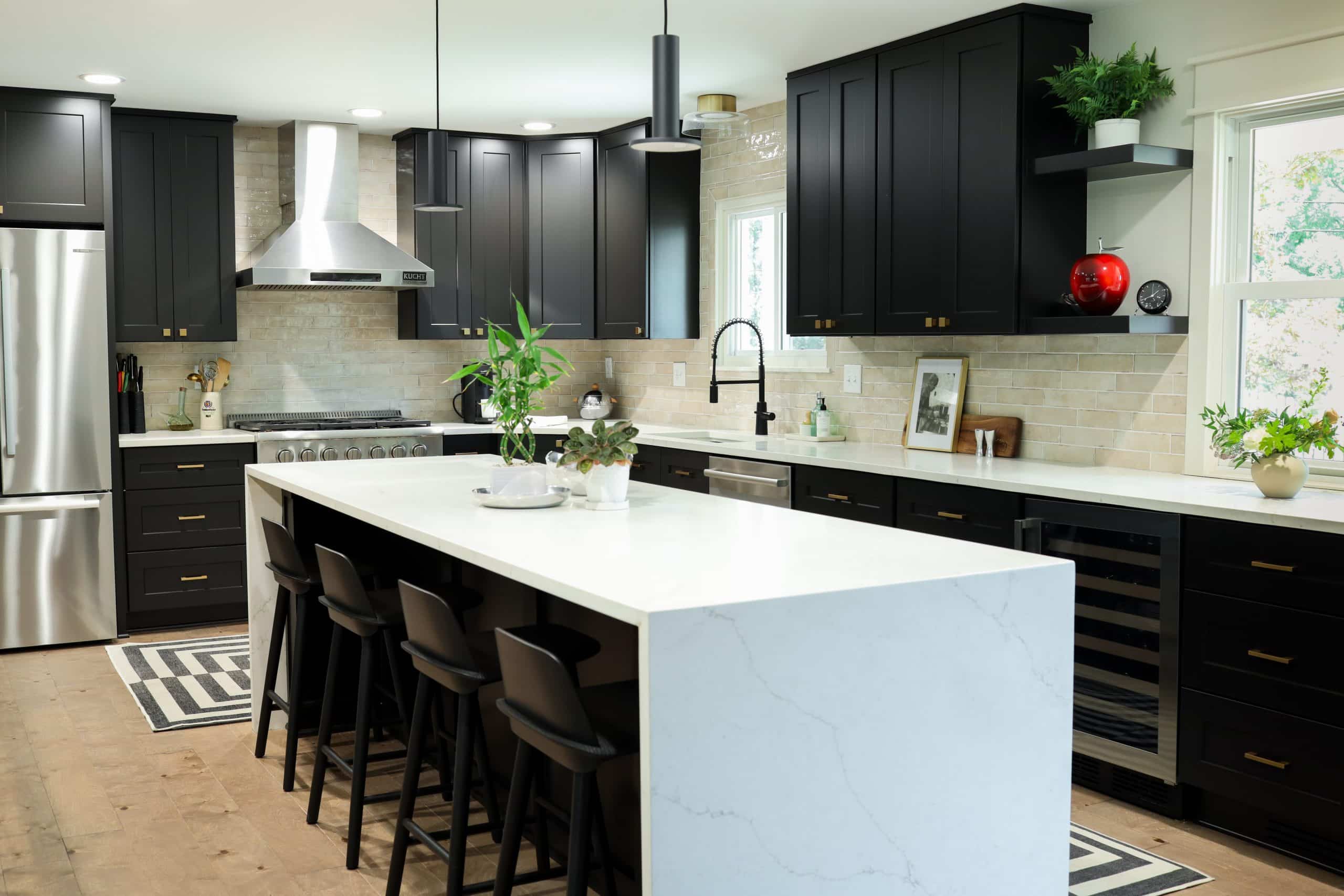 black kitchen cabinets but still modern and light filled kitchen remodel black kitchen cabinets but still modern and light filled kitchen remodel