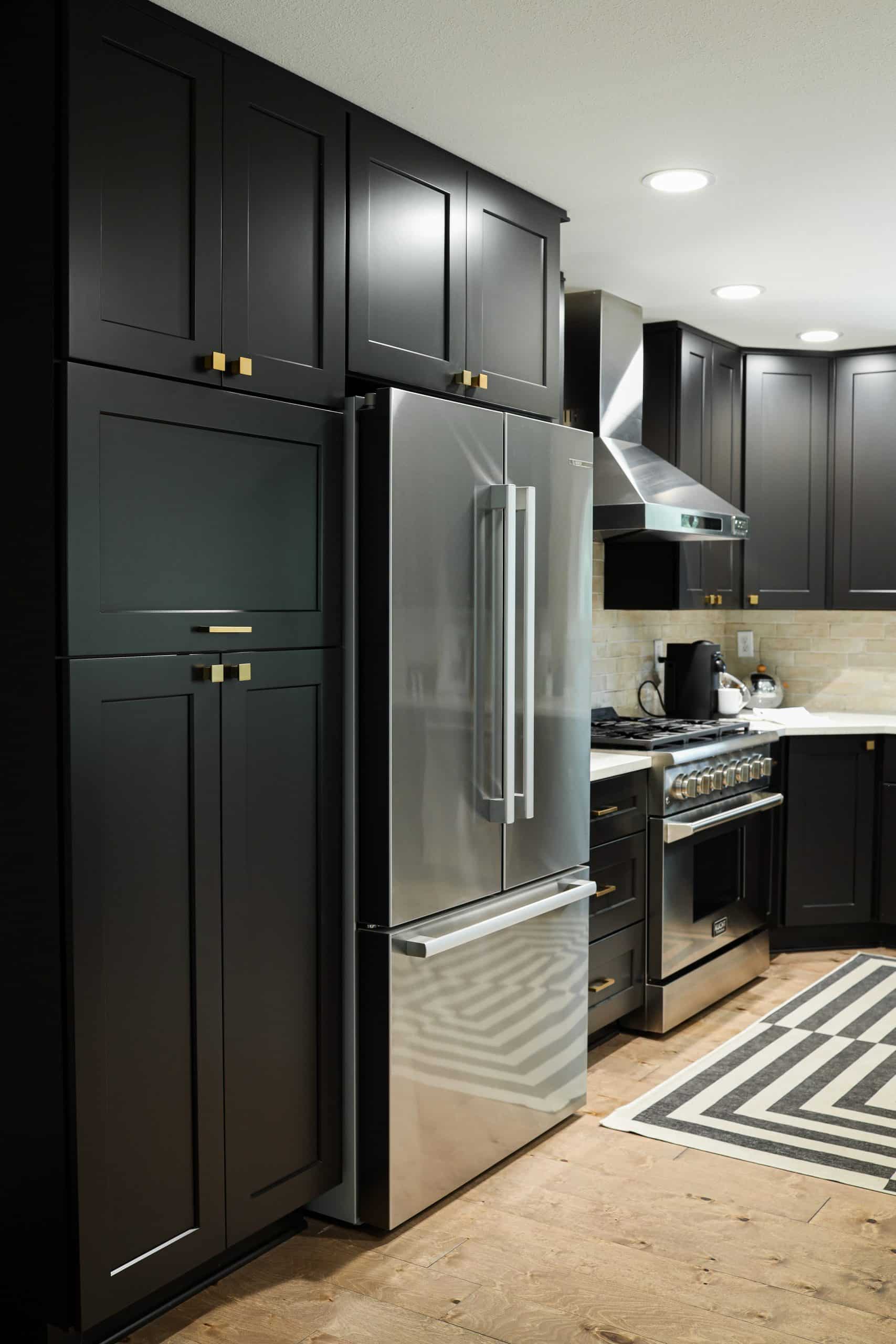 black kitchen cabinets but still modern and light filled kitchen remodel black kitchen cabinets but still modern and light filled kitchen remodel