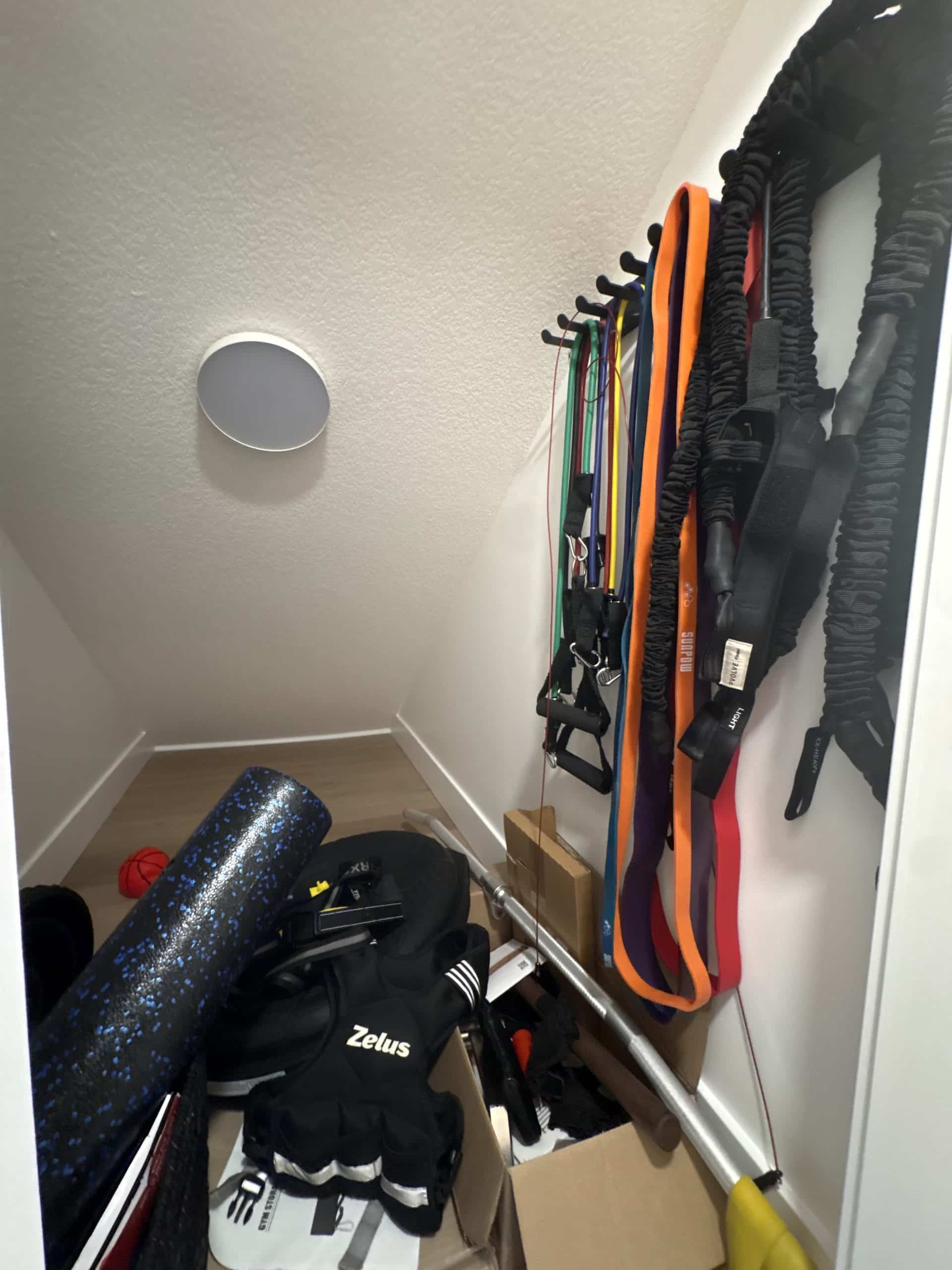 view into under stair storage