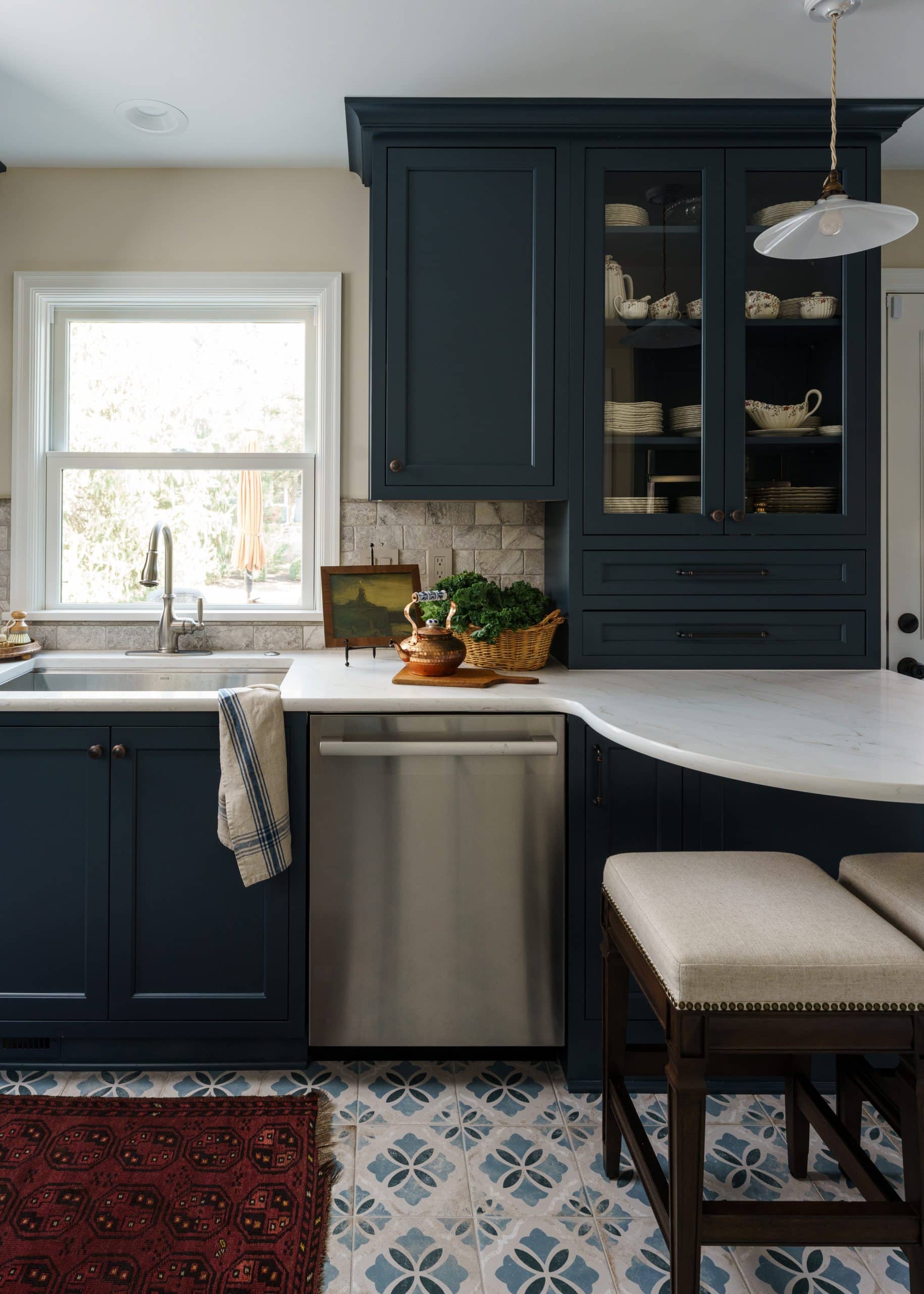 Fairway KS kitchen remodel with vintage charm and french design elements