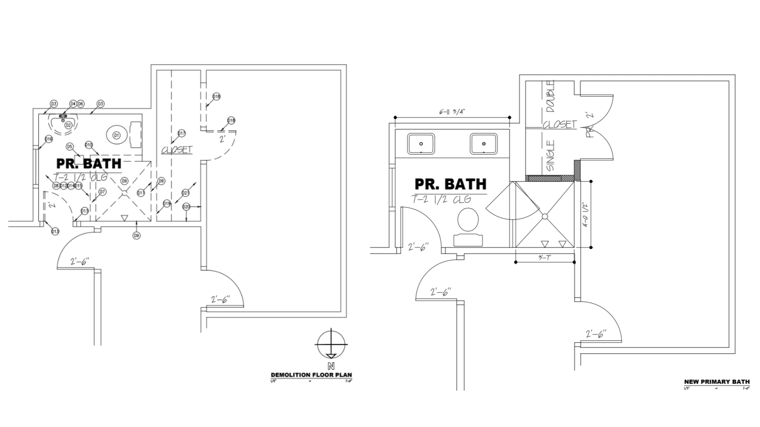 before and after bathroom remodeling floor plans