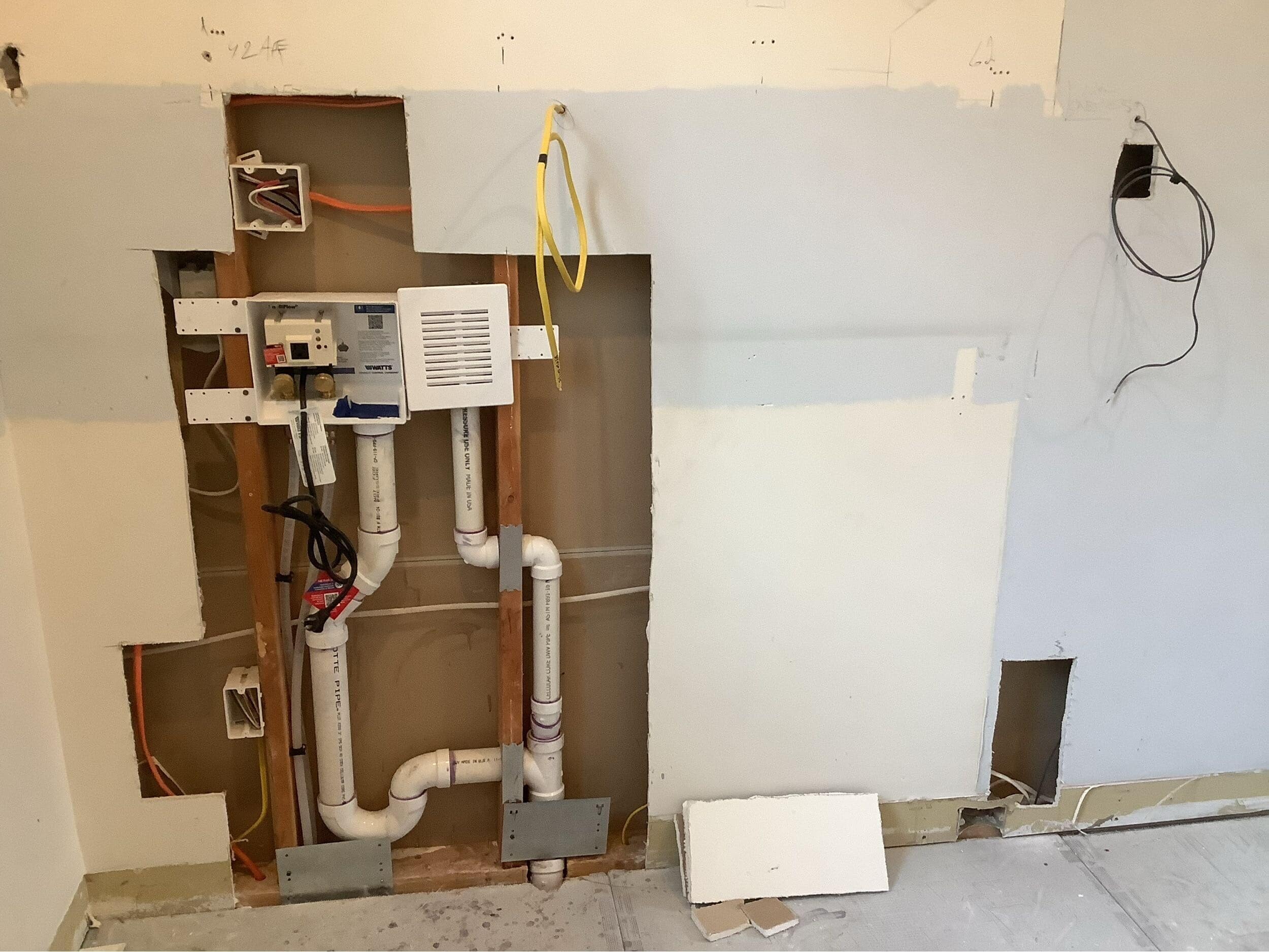 plumbing hook up for washer and dryer stack in handyman project plumbing hook up for washer and dryer stack in handyman project