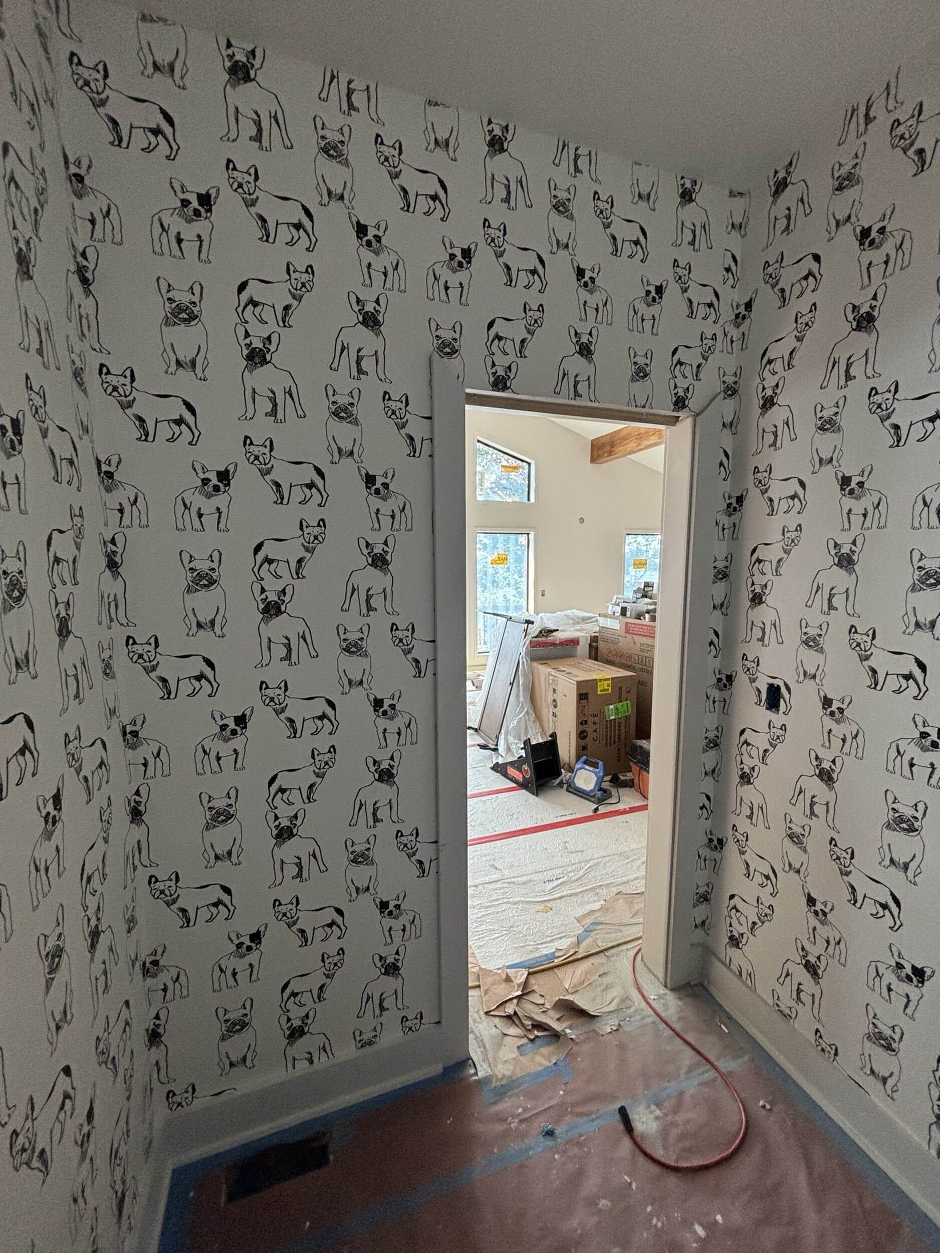 wallpaper in Lake of the ozarks powder bath