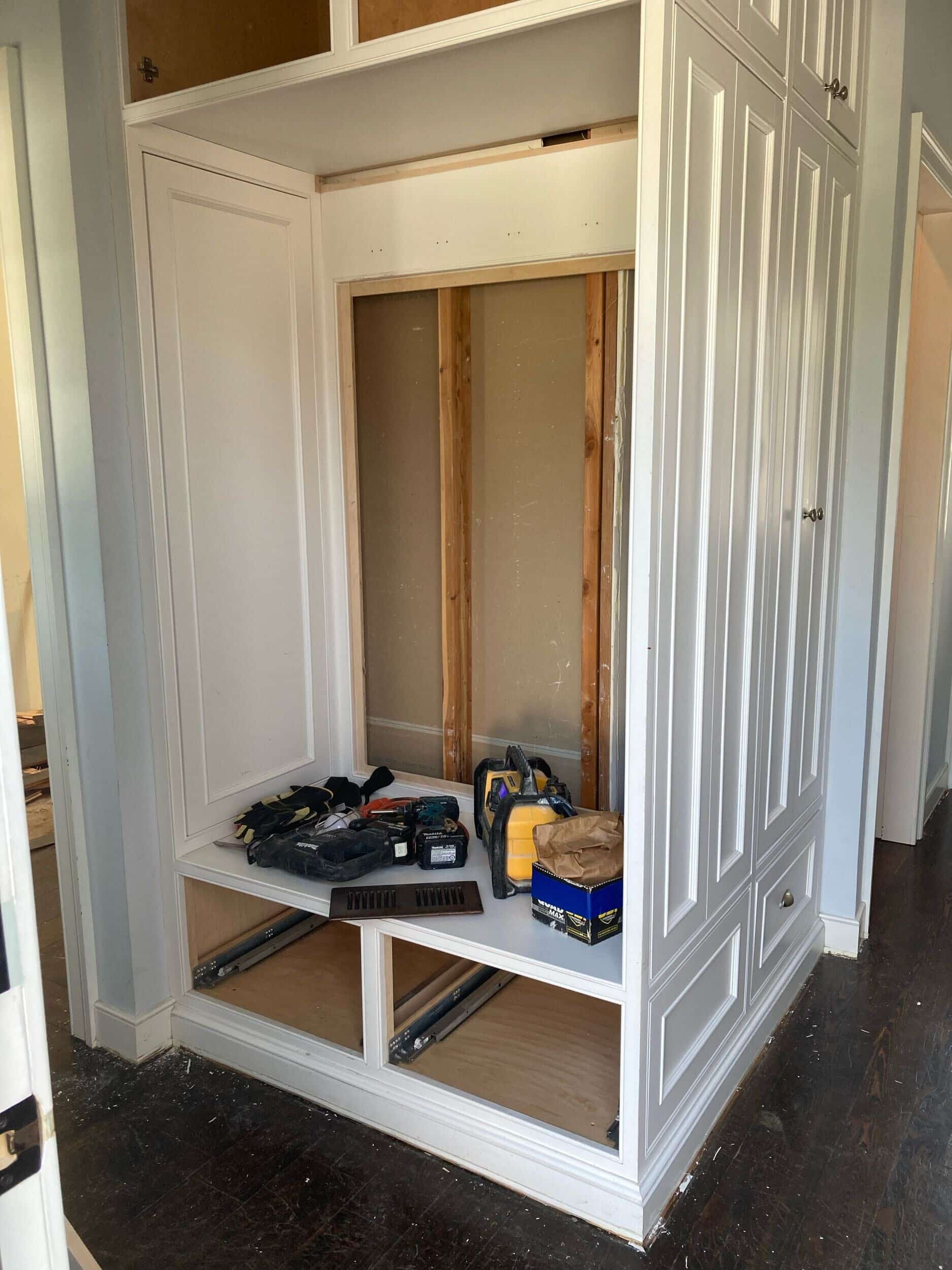 mudroom and entryway demo in handyman project mudroom and entryway demo in handyman project