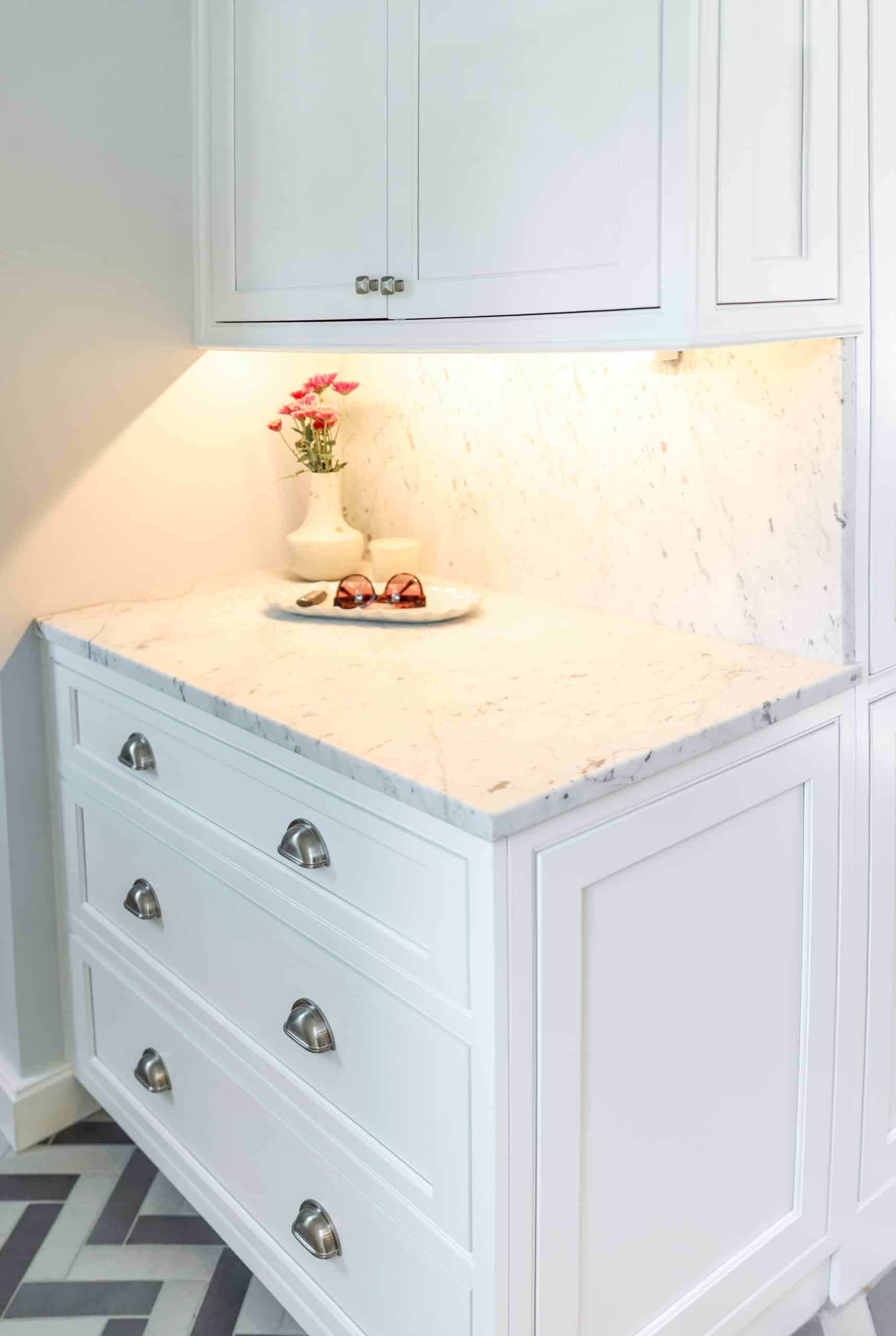 entryway drop zone and counter with custom cabinetry entryway drop zone and counter with custom cabinetry