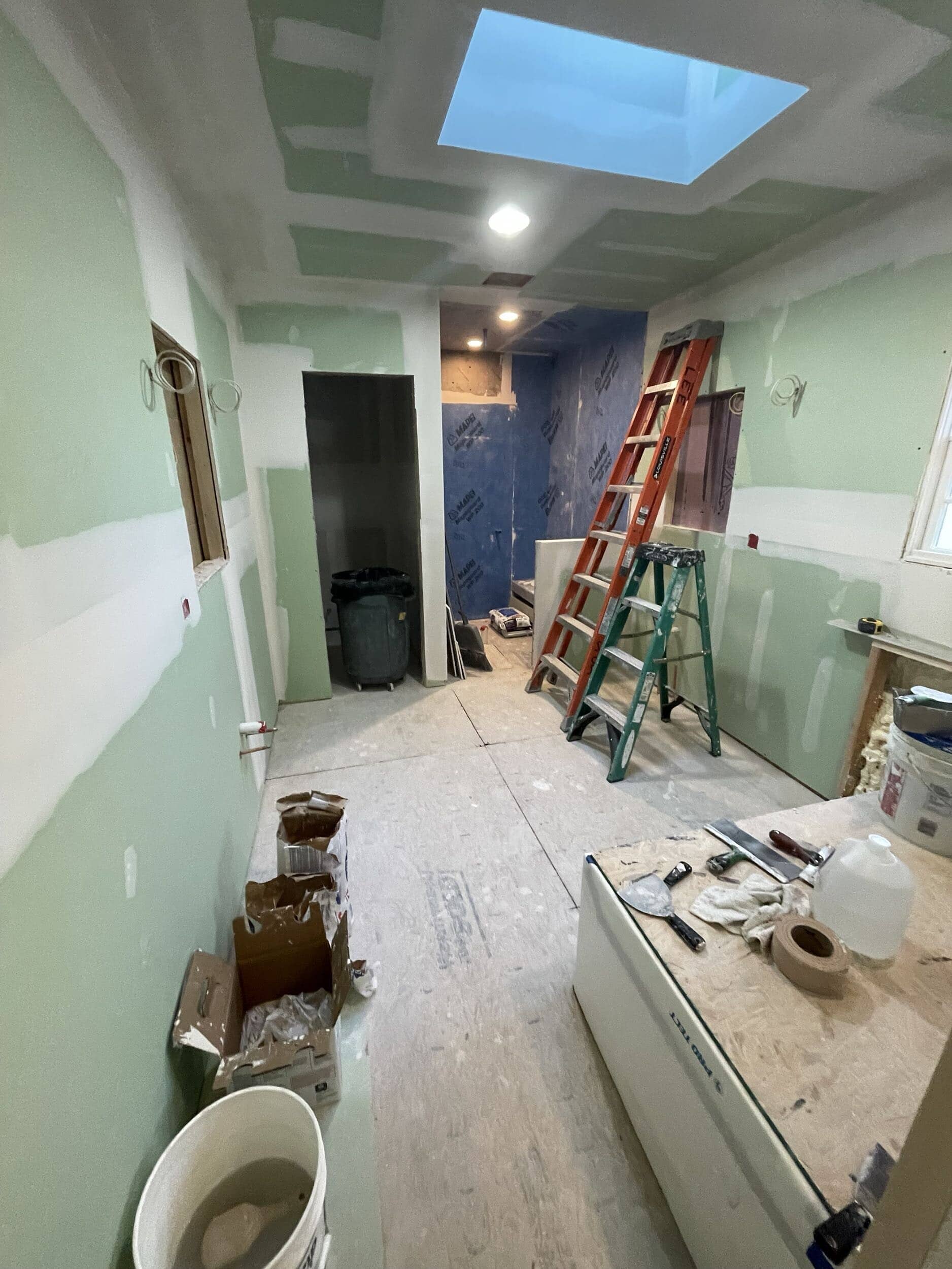 drywall in bathroom remodel in Fairway KS drywall in bathroom remodel in Fairway KS