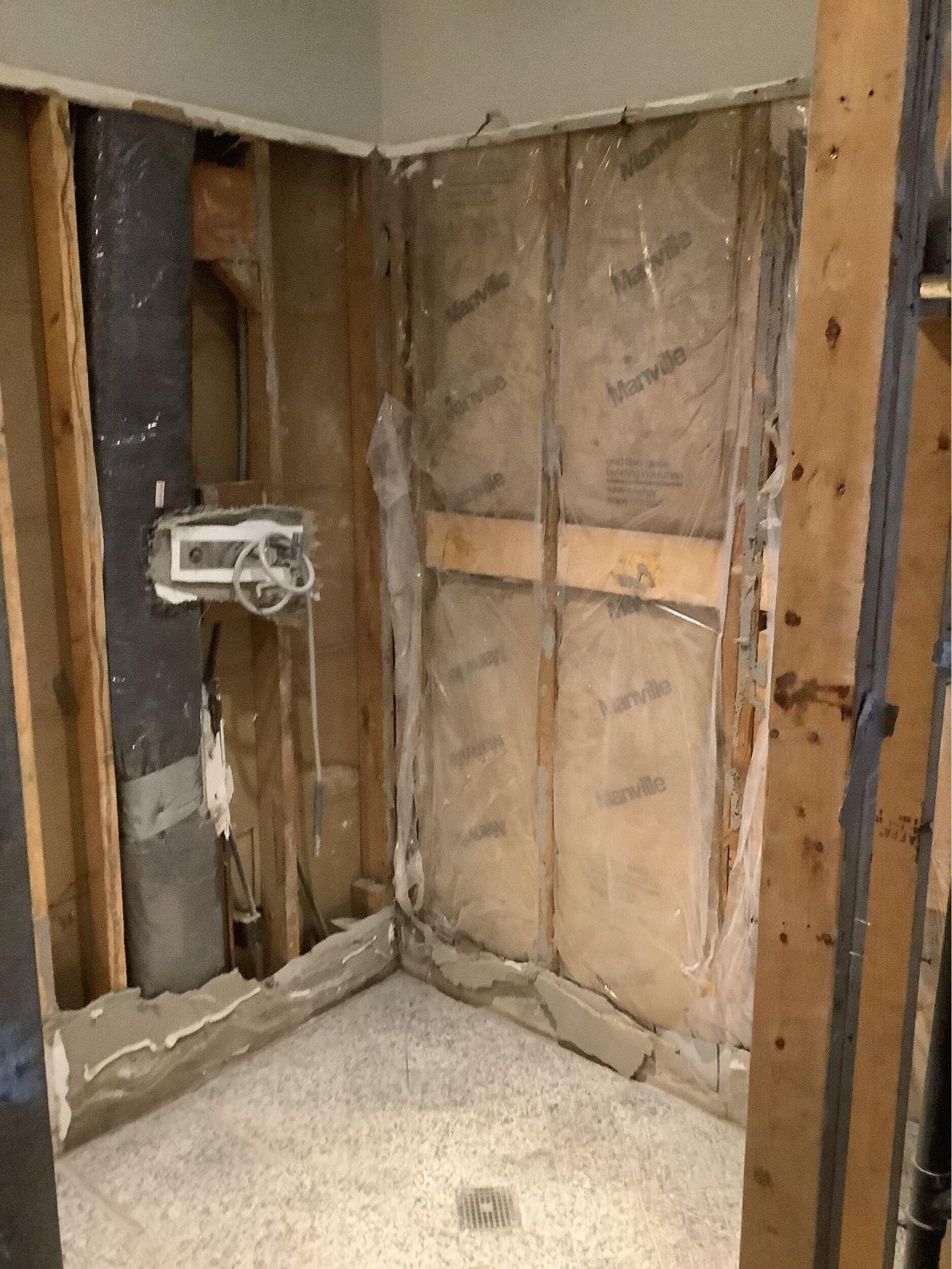 demo phase of construction in bathroom remodel demo phase of construction in bathroom remodel
