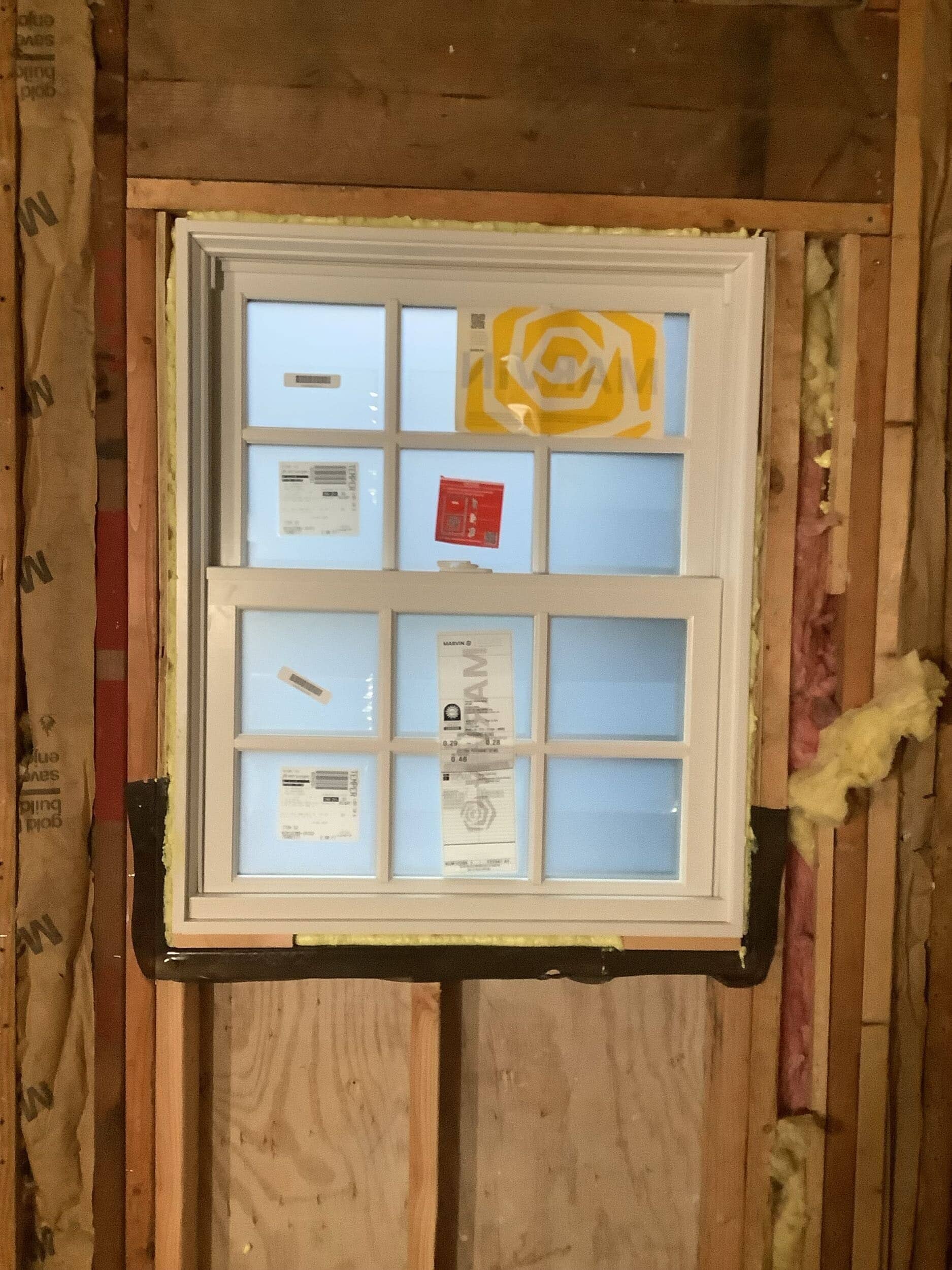 new Marvin window installed in home remodeling project new Marvin window installed in home remodeling project