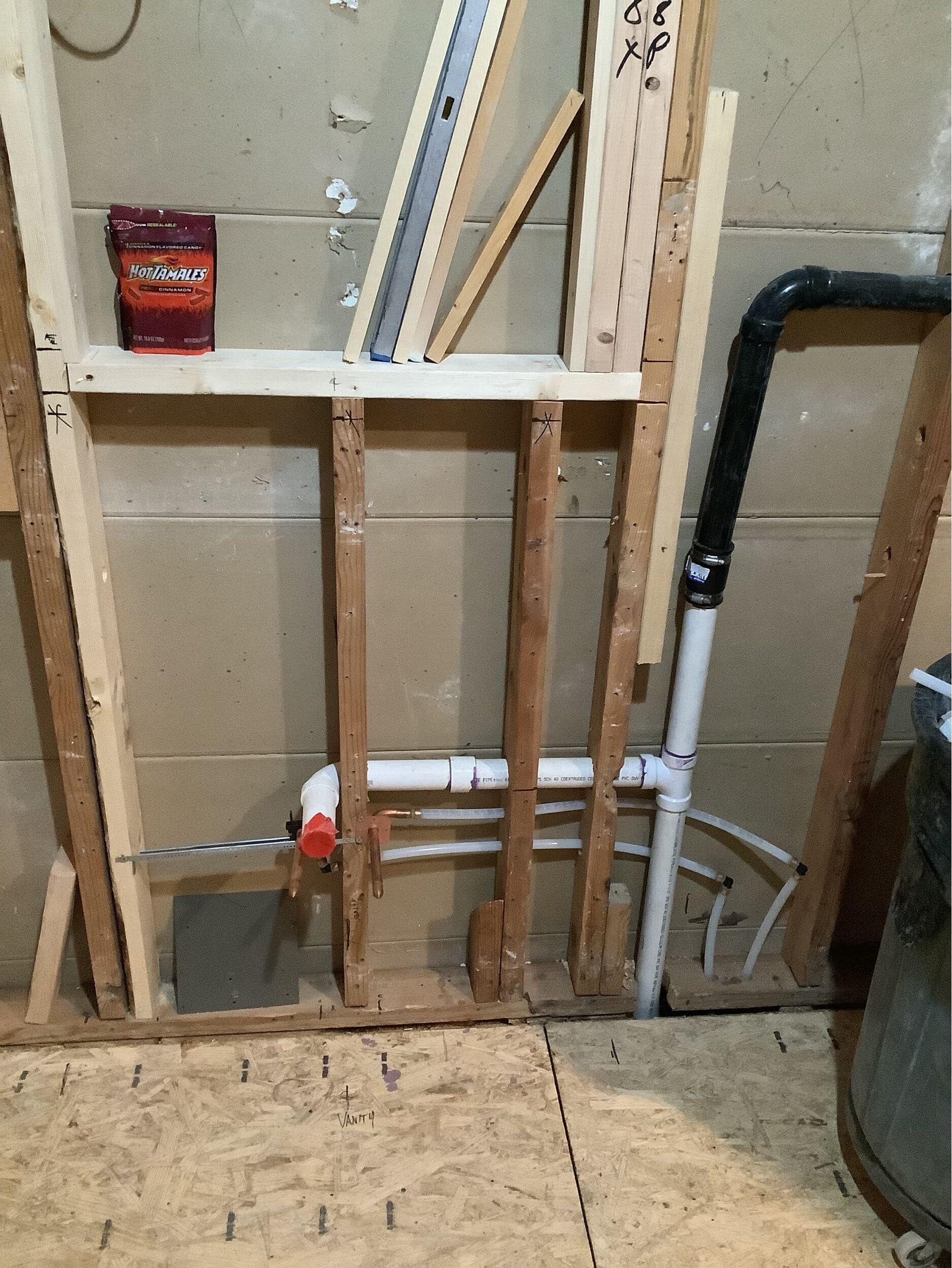 plumbing rough ins and demo of old pipes and wires plumbing rough ins and demo of old pipes and wires