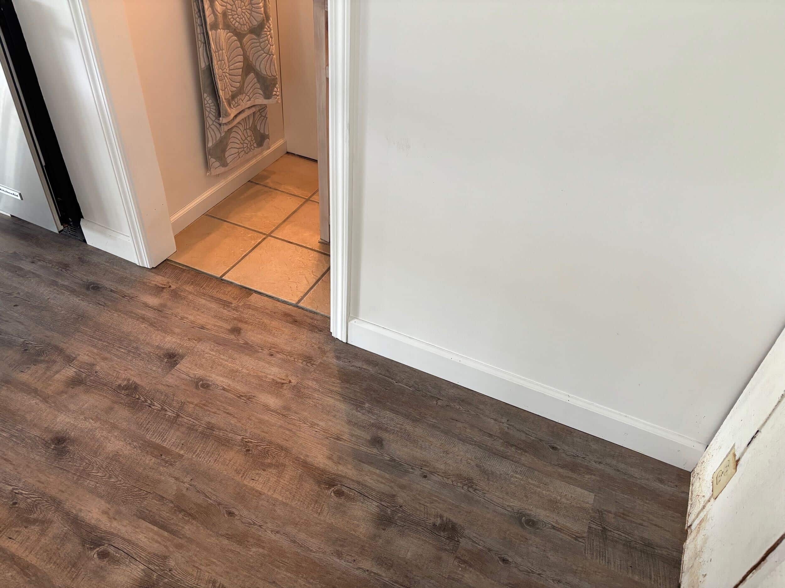 new trim and paint in handyman lake home refresh