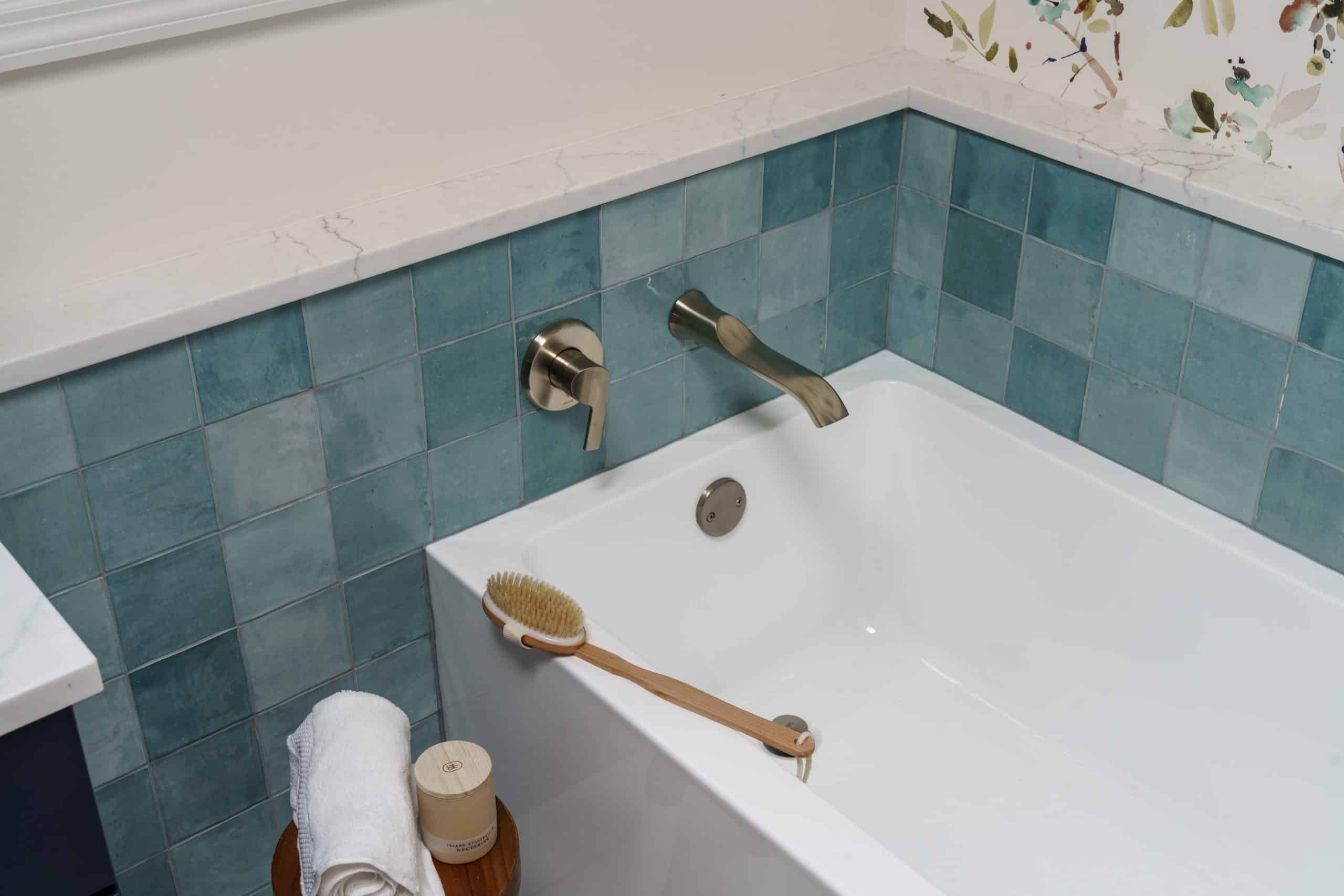 corner of primary bath with tub details KCMO remodeling corner of primary bath with tub details KCMO remodeling
