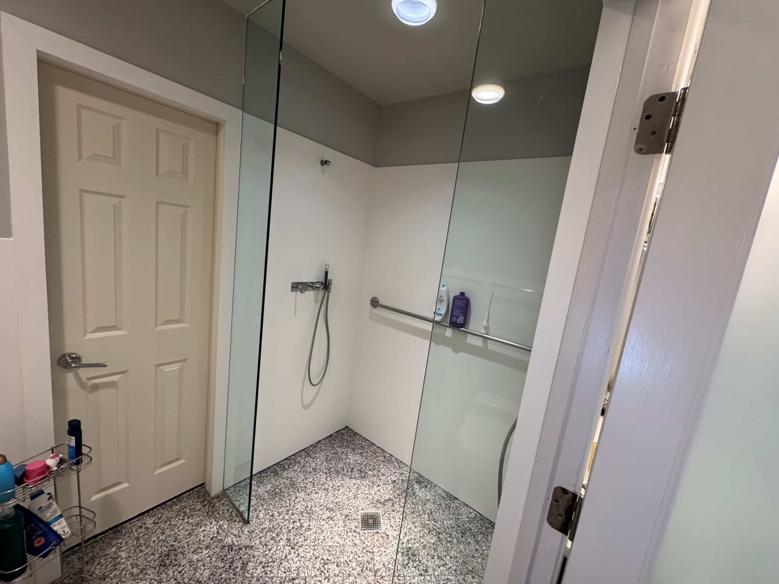primary bathroom dated and awkward layout before the bathroom remodel to increase flow and function primary bathroom dated and awkward layout before the bathroom remodel to increase flow and function