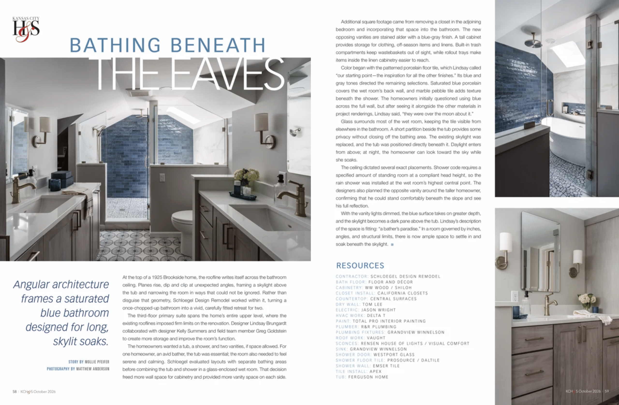 kc homes and style feature kc homes and style feature of Schloegel waldo bathroom remodel